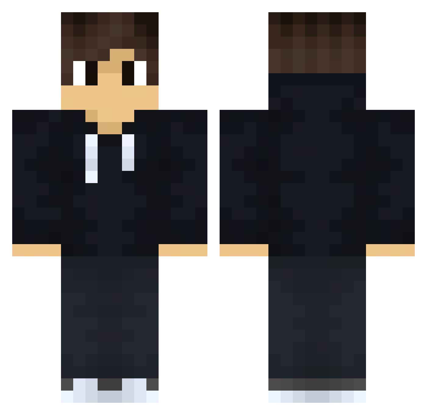 XD_JAVA Minecraft skin, front and back view