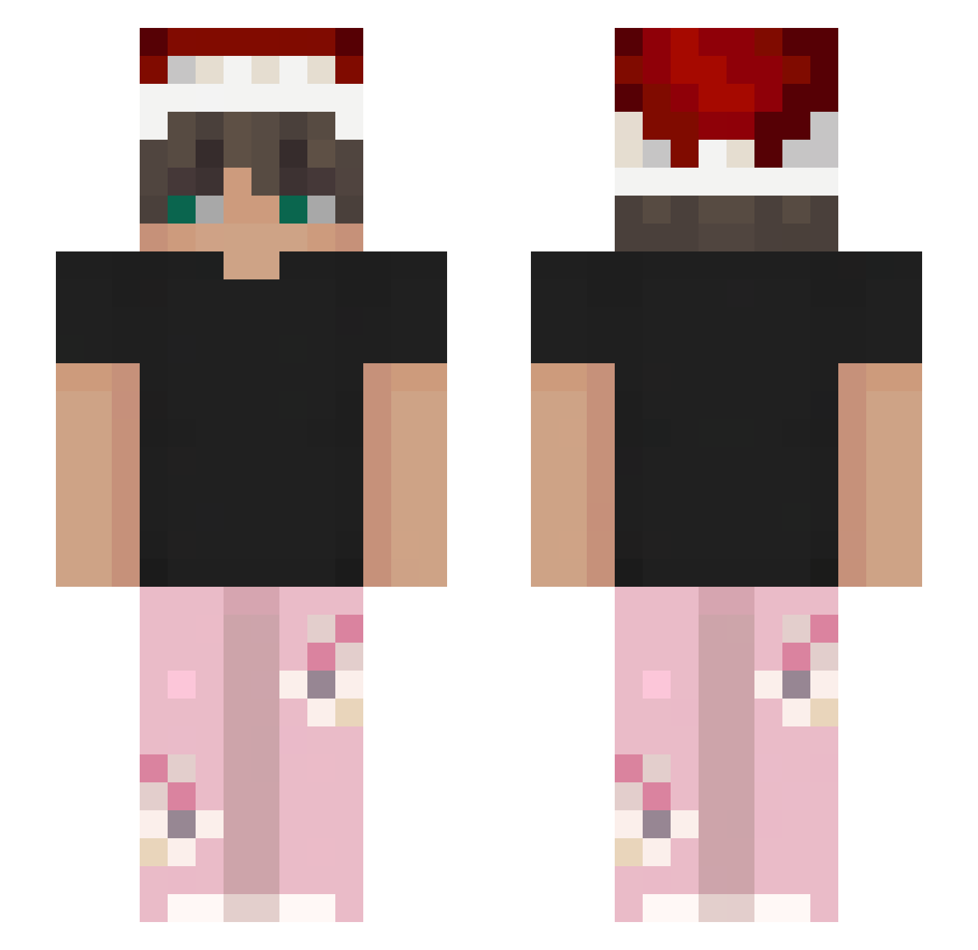 xNawi_ Minecraft skin, front and back view