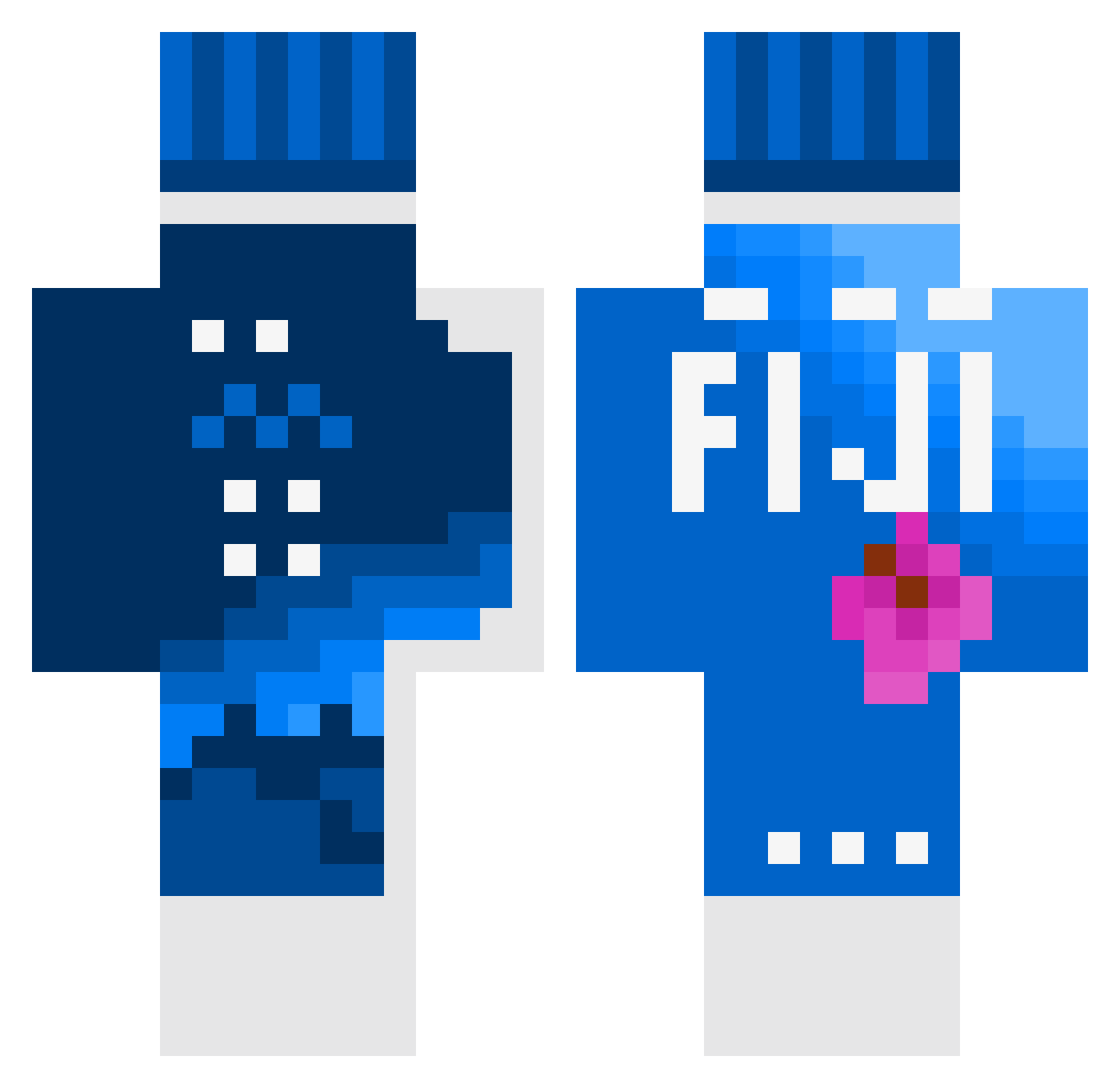 ampSalts47 Minecraft skin, front and back view