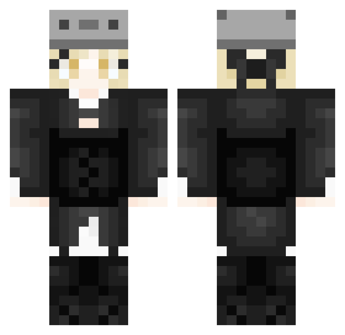 UsaNeo1013 Minecraft skin, front and back view
