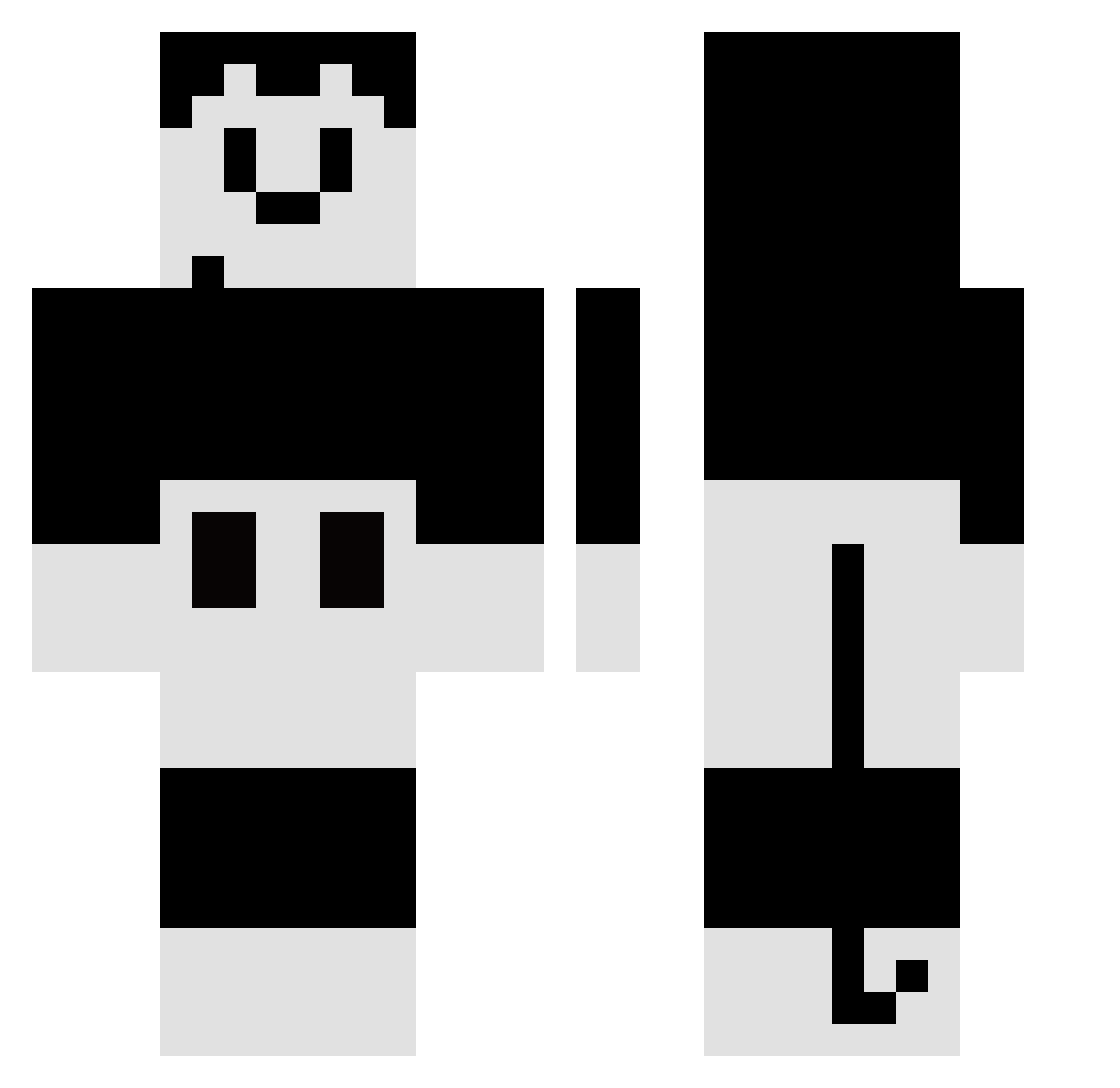 SHARDSHARKx90 Minecraft skin, front and back view
