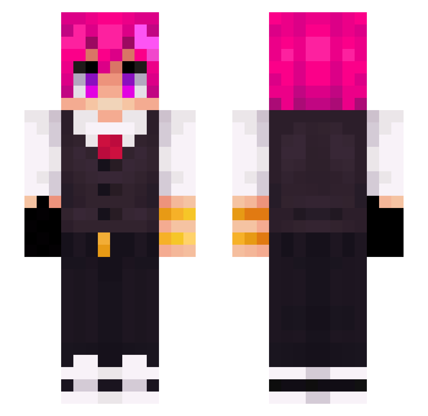 PEANUT_BUTTER667 Minecraft skin, front and back view