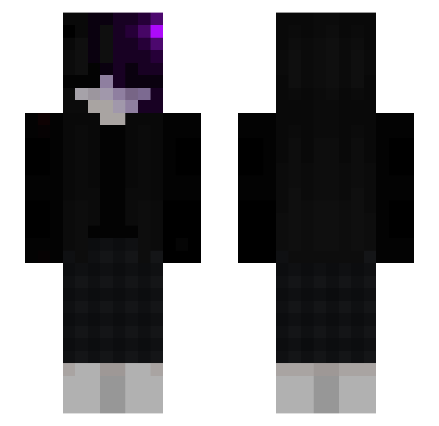 Sauce_384649 Minecraft skin, front and back view