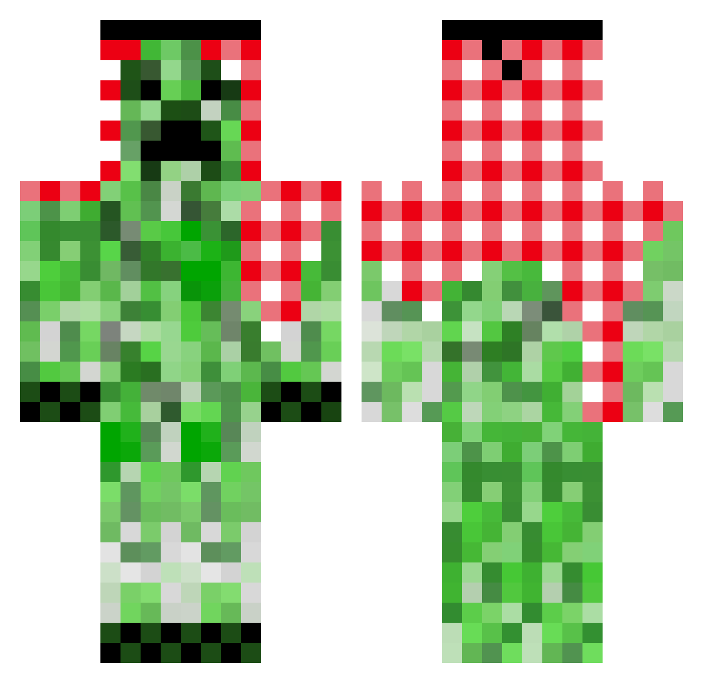 t3pokimanesub7 Minecraft skin, front and back view