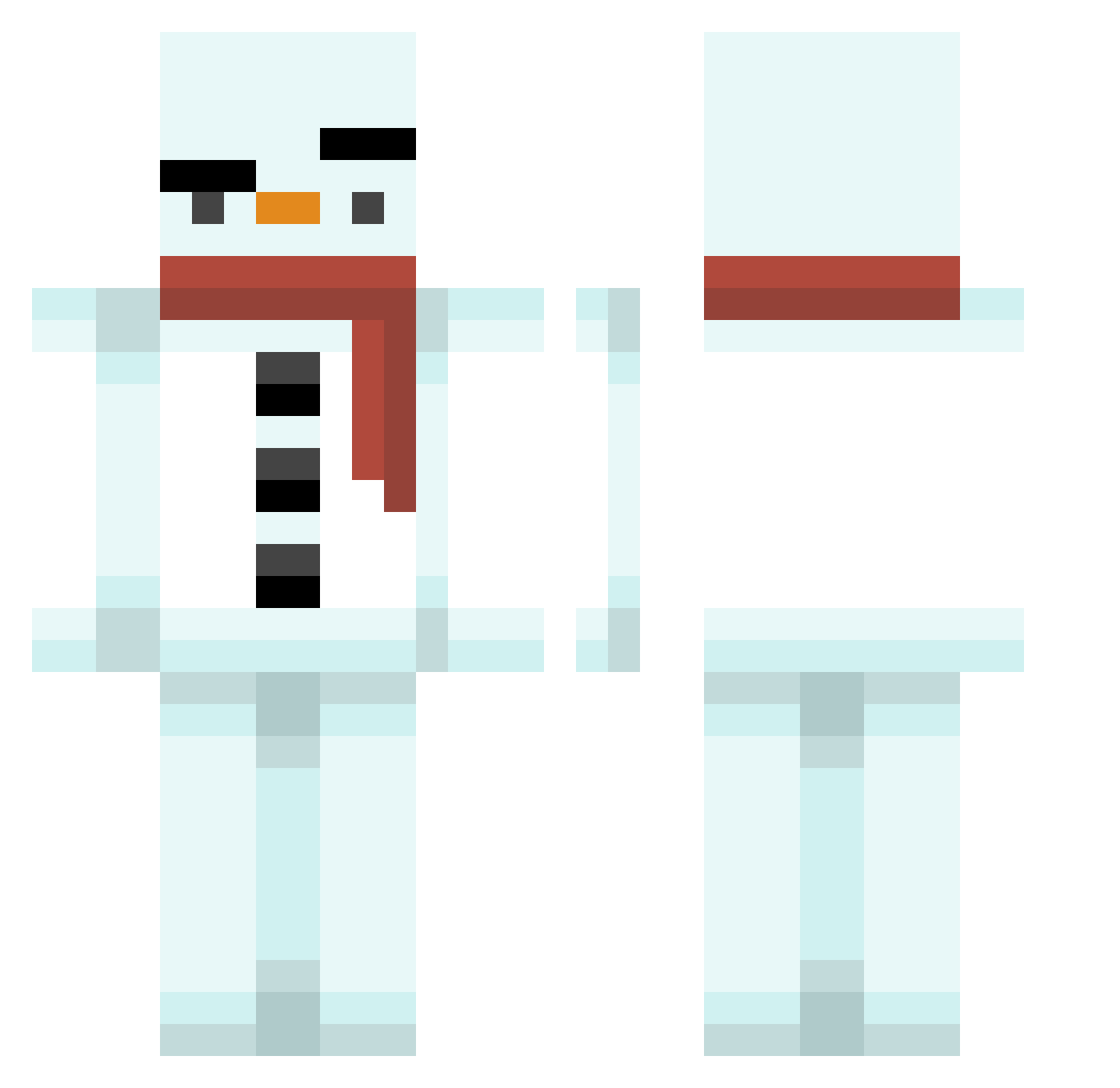 thekowal77 Minecraft skin, front and back view