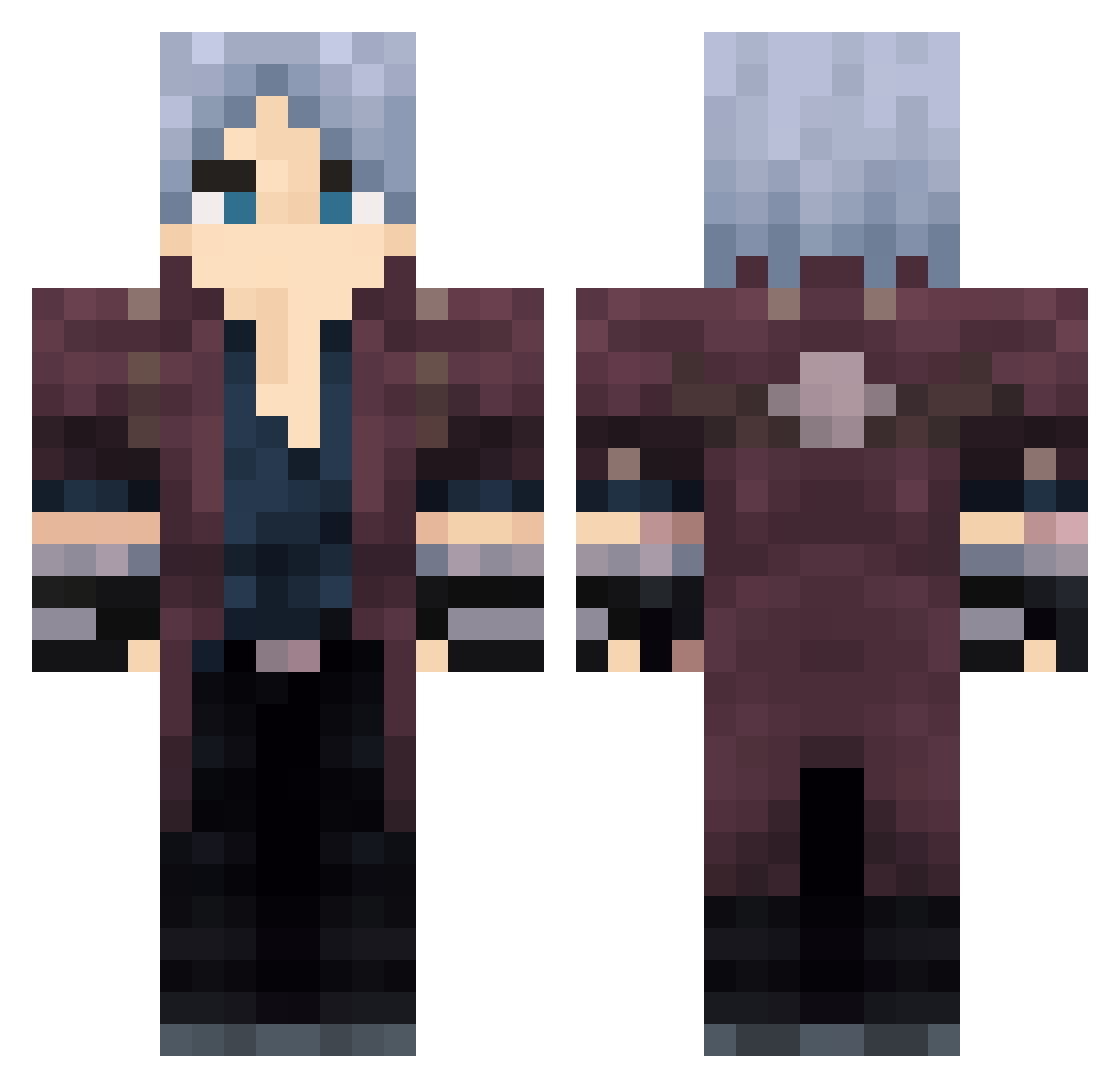 thekiLler8918 Minecraft skin, front and back view