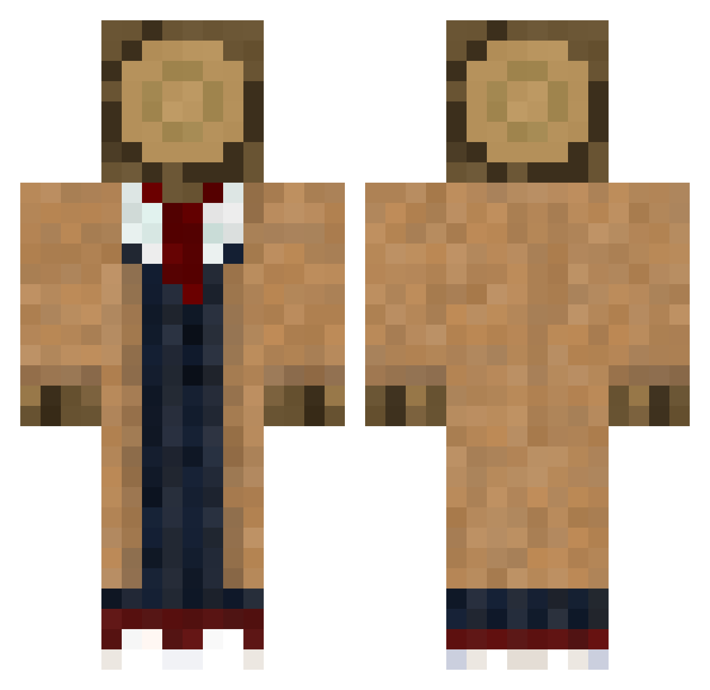 Troncomamado_1 Minecraft skin, front and back view