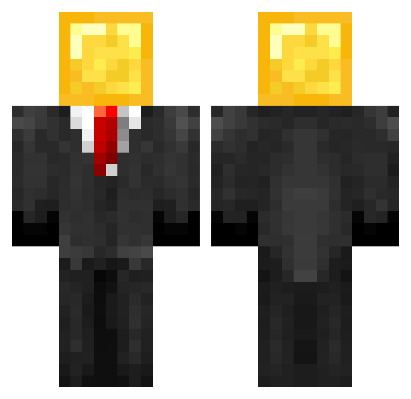 Old_Fisherman Minecraft skin, front and back view