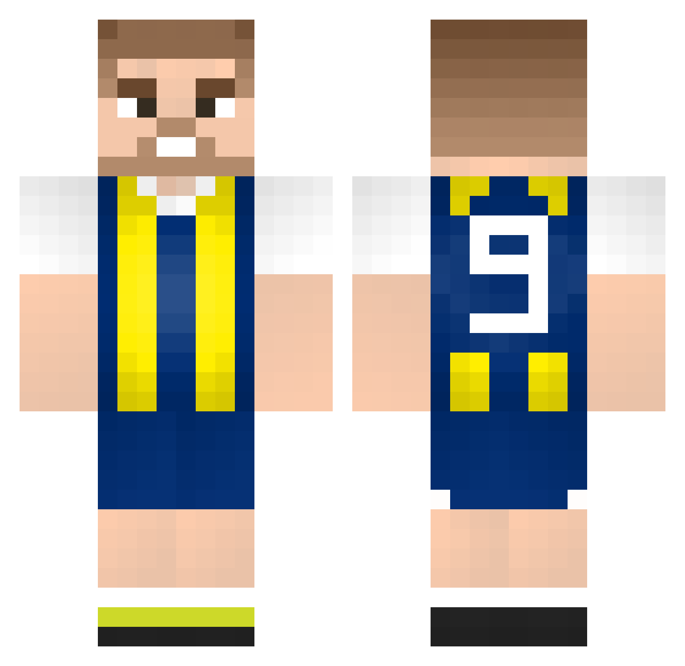 barongf01 Minecraft skin, front and back view