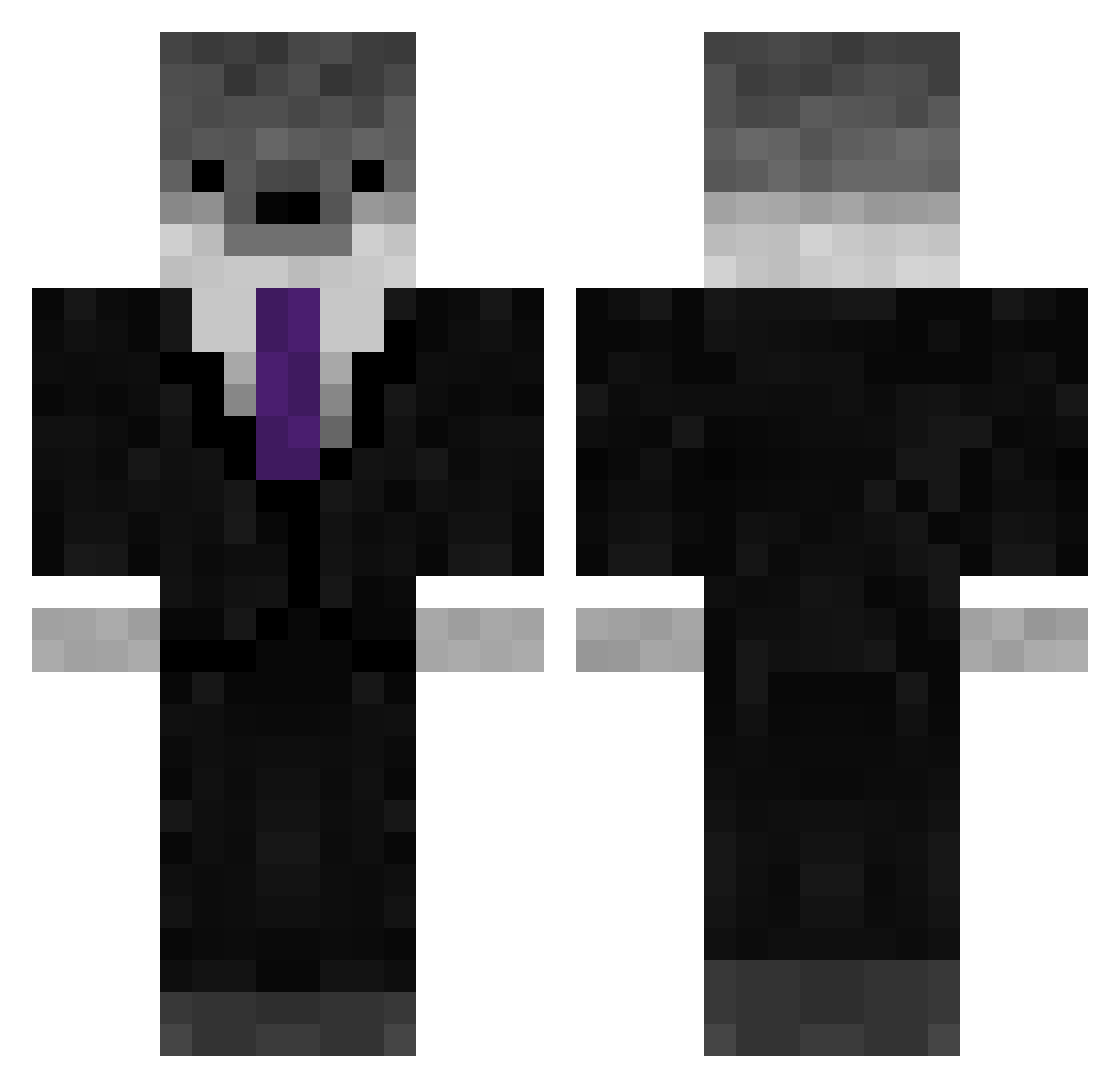 ArcticAir_01 Minecraft skin, front and back view