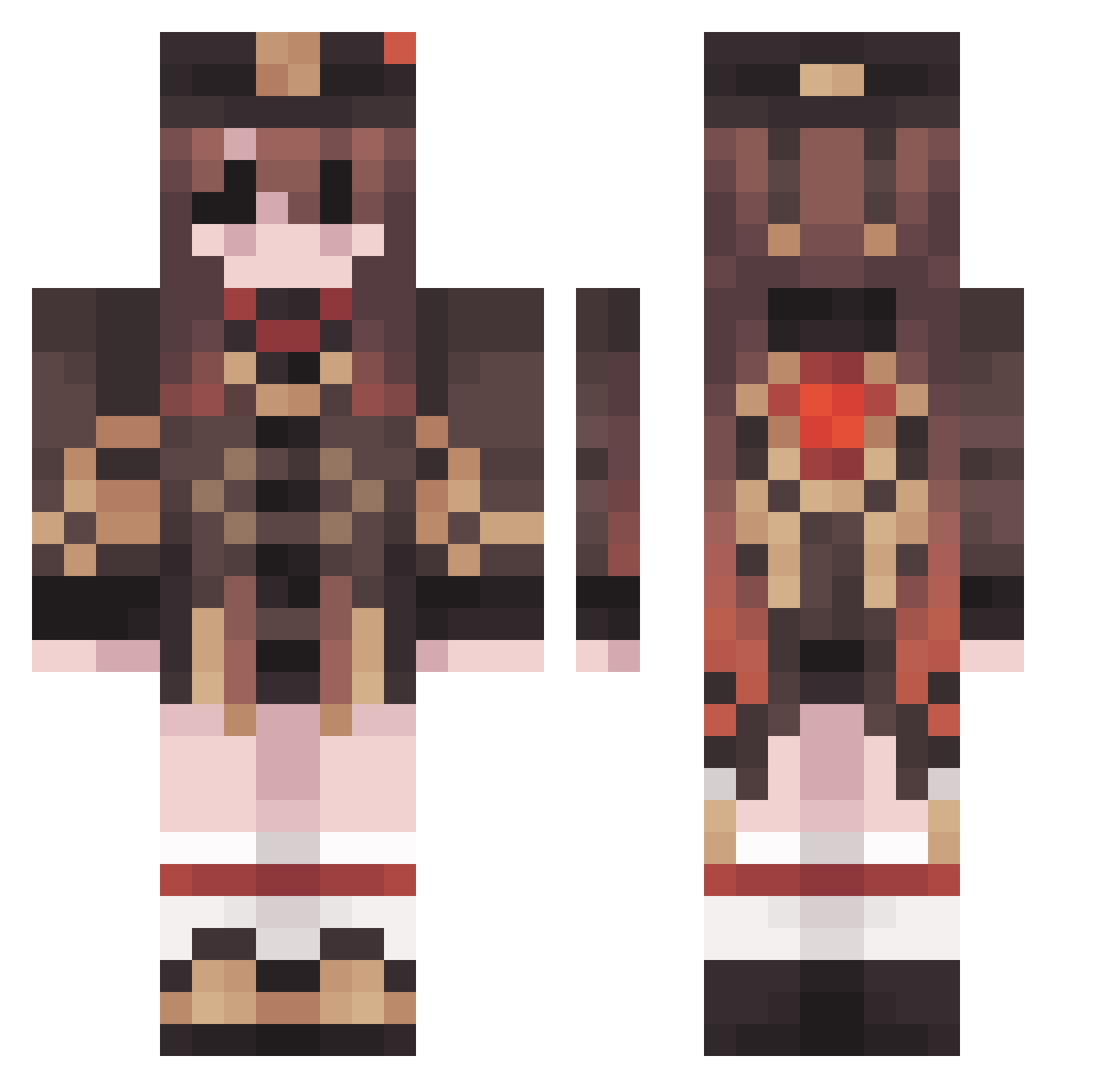 Lekill_1 Minecraft skin, front and back view