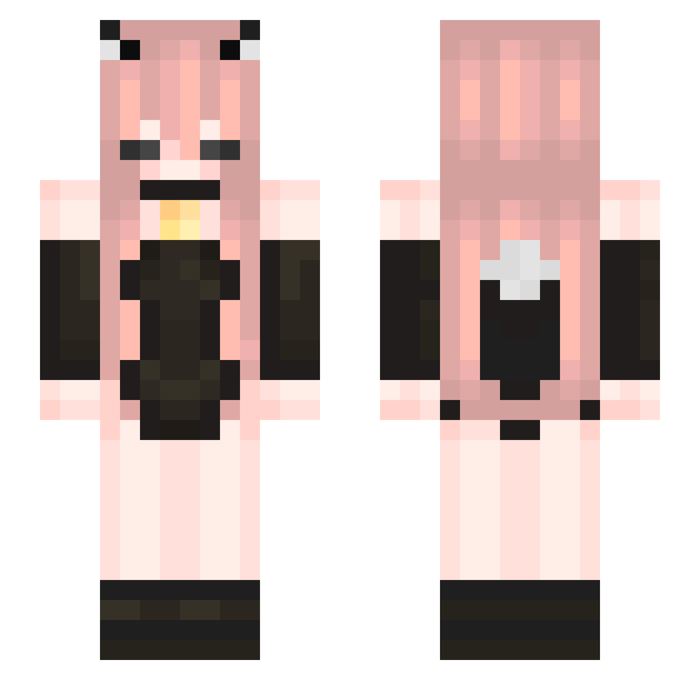 Shangfung Minecraft skin, front and back view