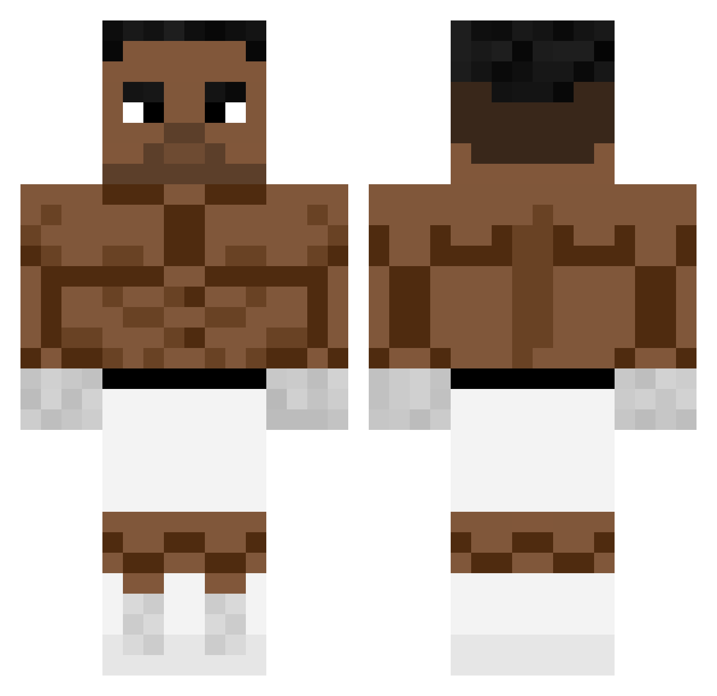 Laji Minecraft skin, front and back view