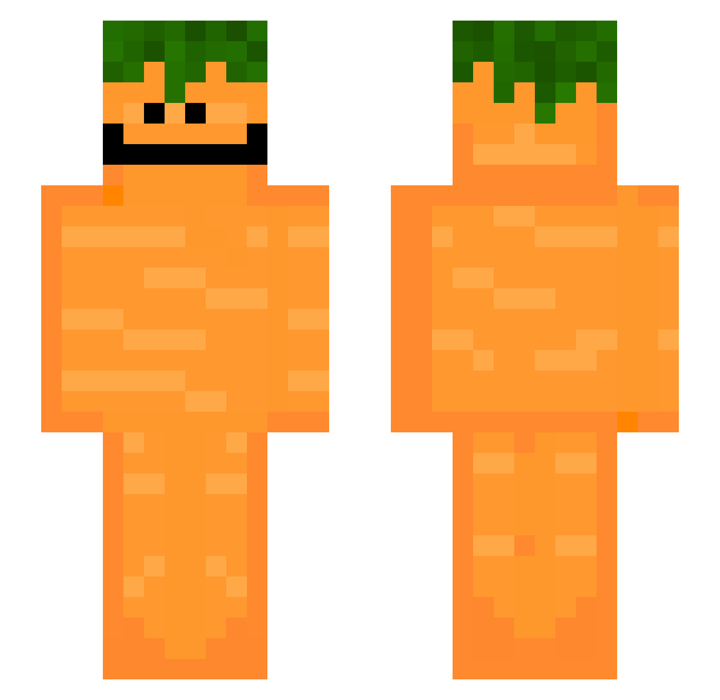 Zlitosxem Minecraft skin, front and back view