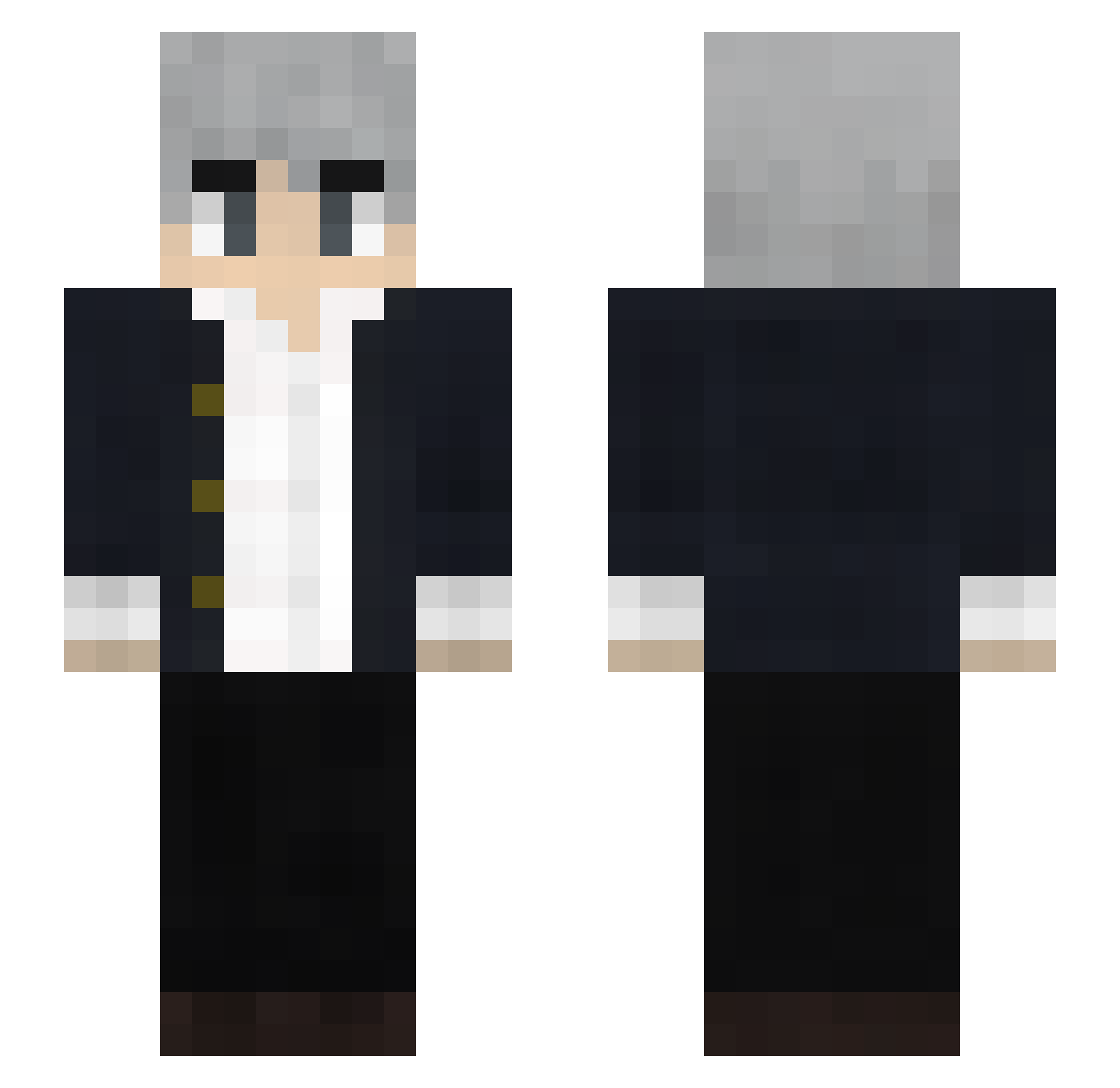 freiregamer Minecraft skin, front and back view