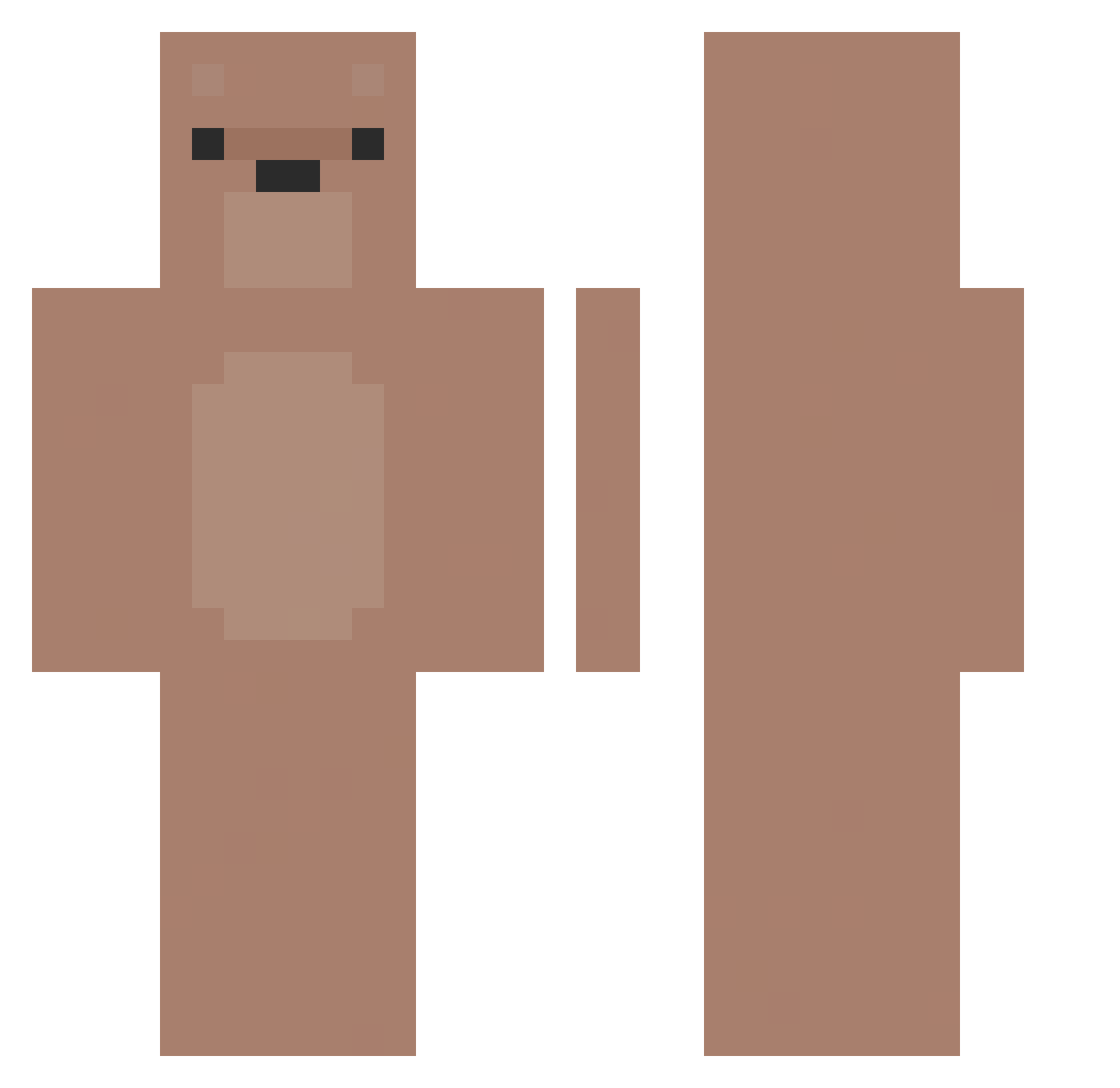 SerekPantofel69 Minecraft skin, front and back view