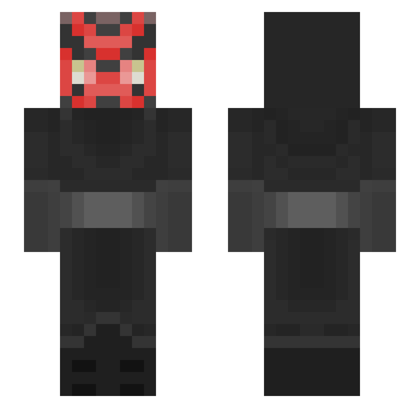 BolleriKarry45 Minecraft skin, front and back view