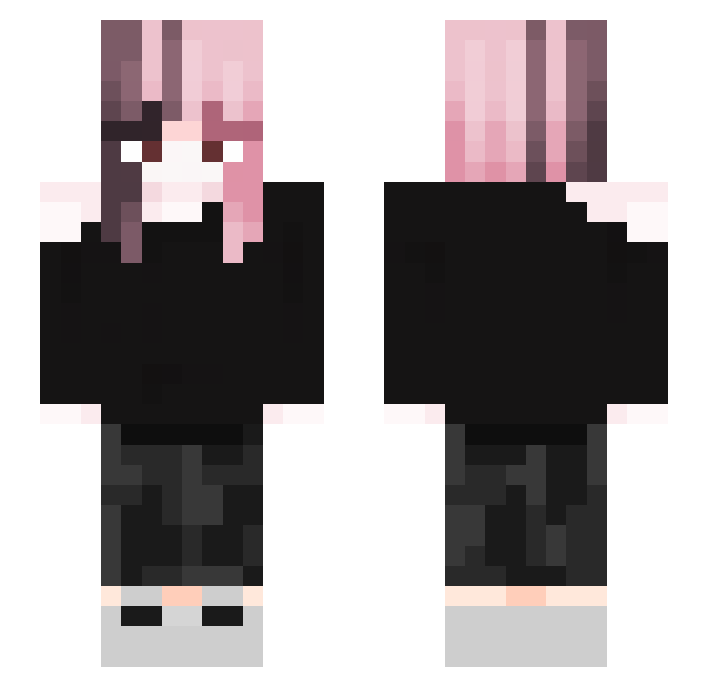 Salinas1 Minecraft skin, front and back view