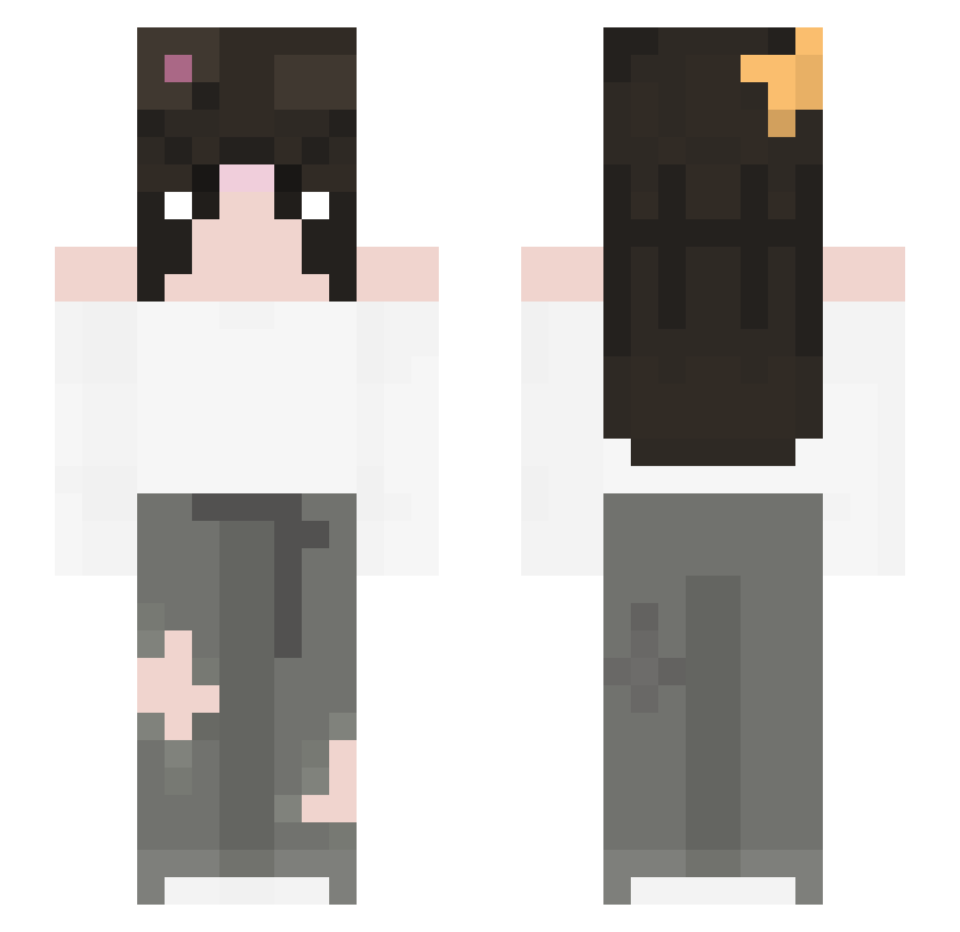 TripleTlarpOhio Minecraft skin, front and back view