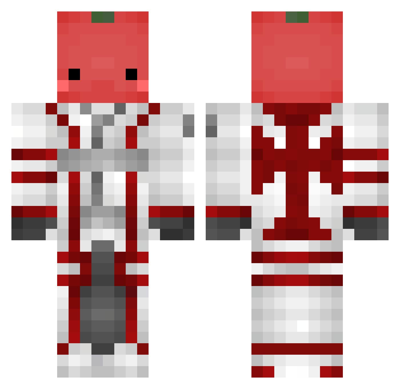 dankelul2 Minecraft skin, front and back view