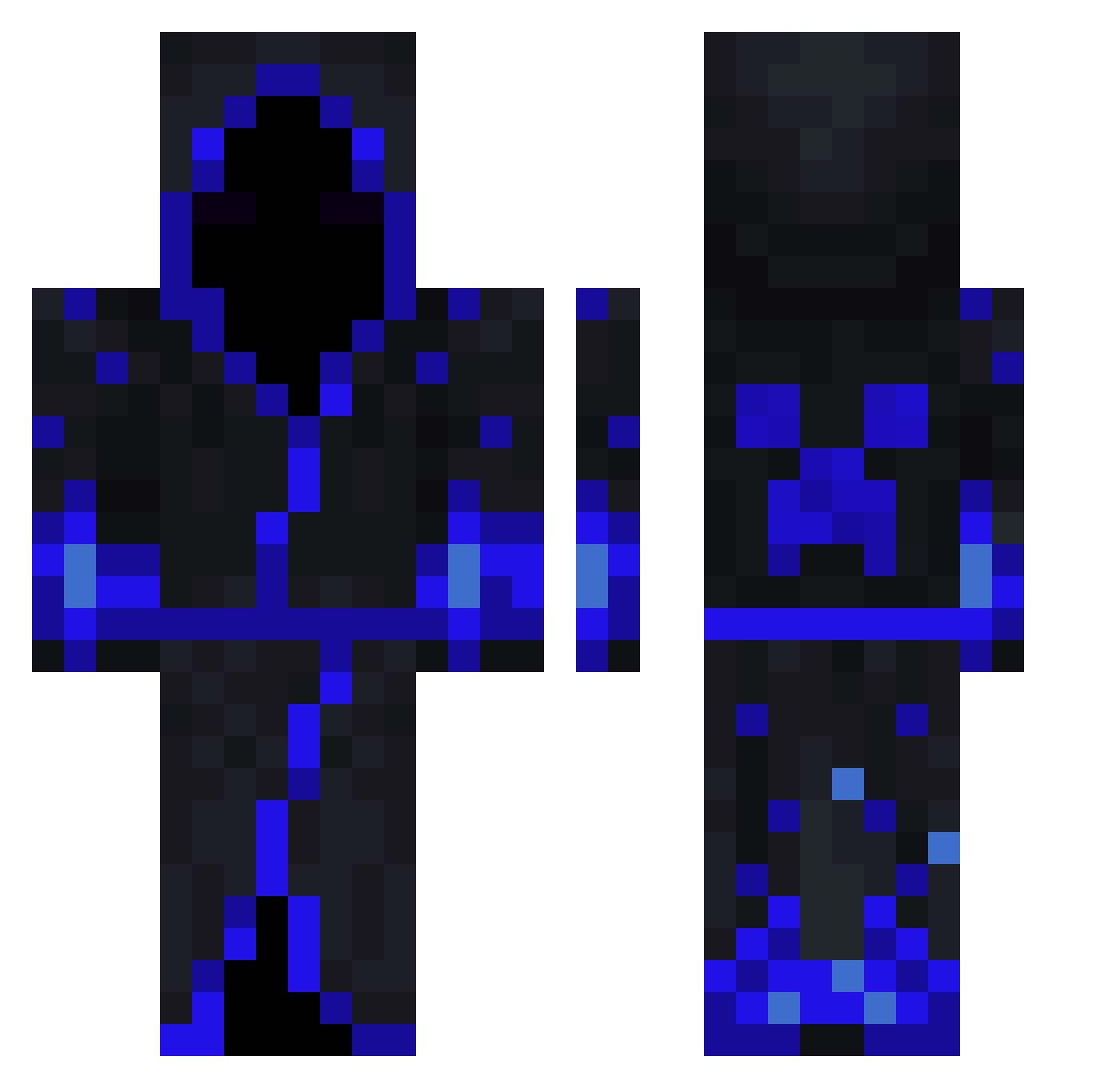 TripySpy Minecraft skin, front and back view