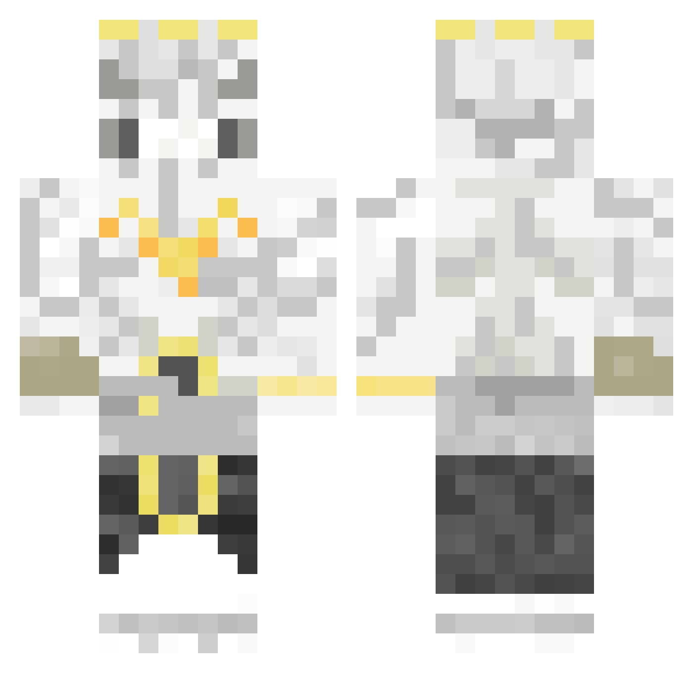 LeBron_James07 Minecraft skin, front and back view