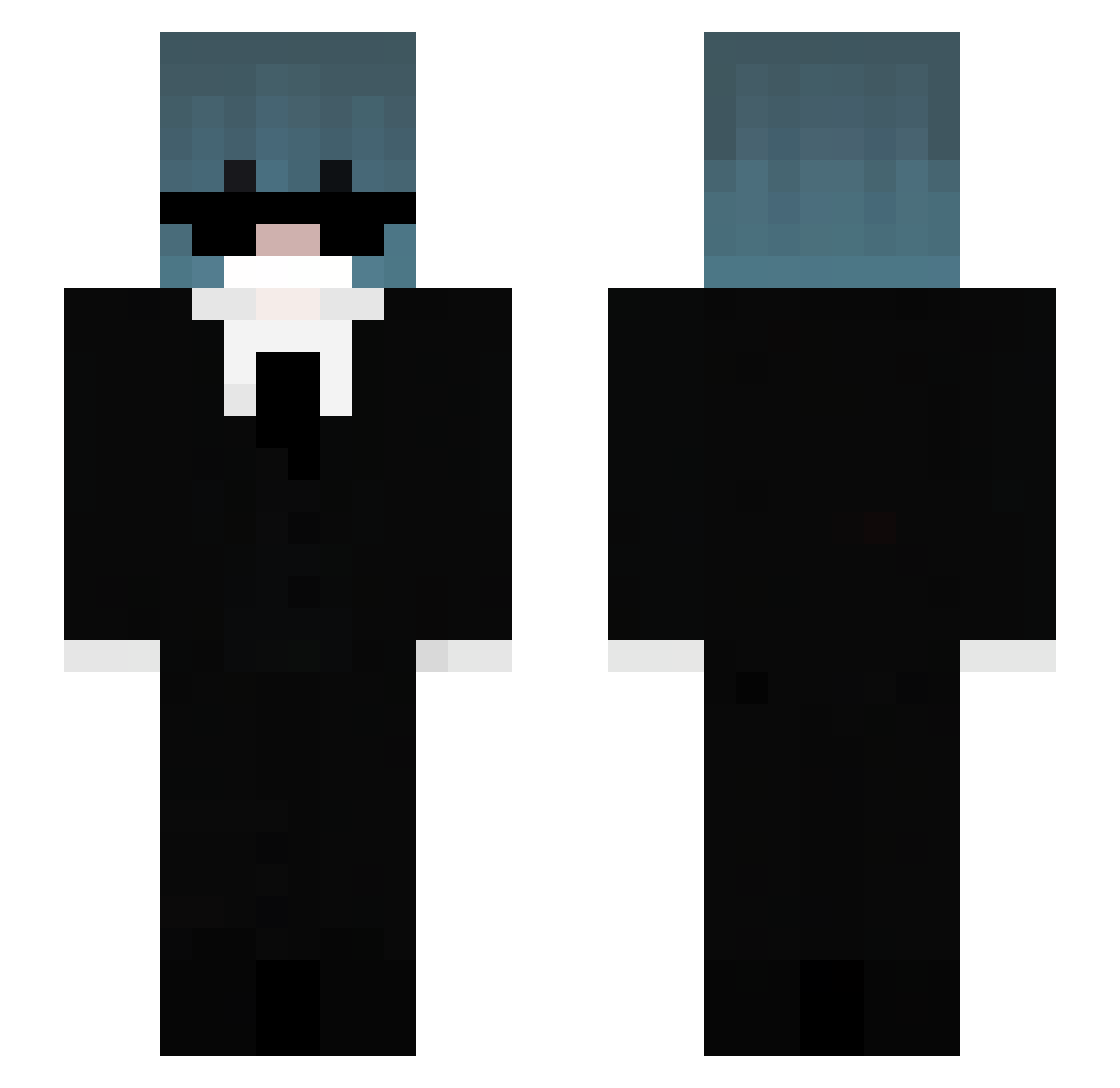 RoadSep Minecraft skin, front and back view