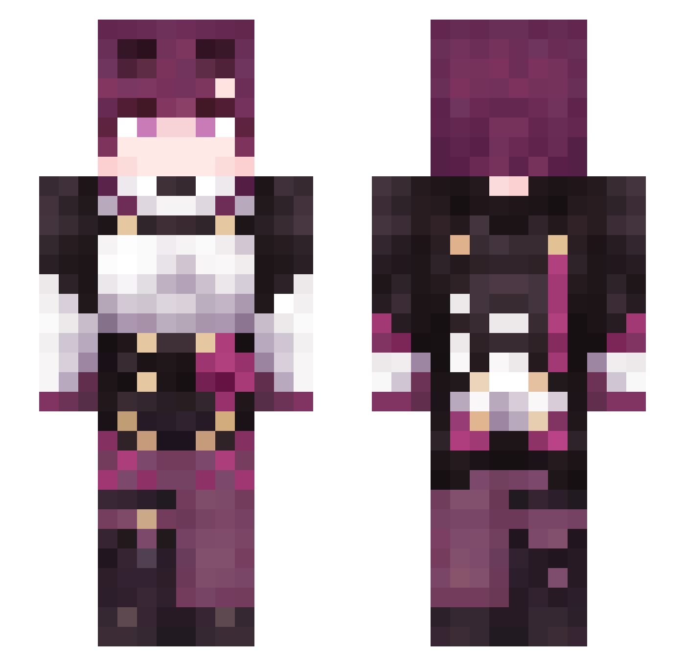 stonerockrock Minecraft skin, front and back view