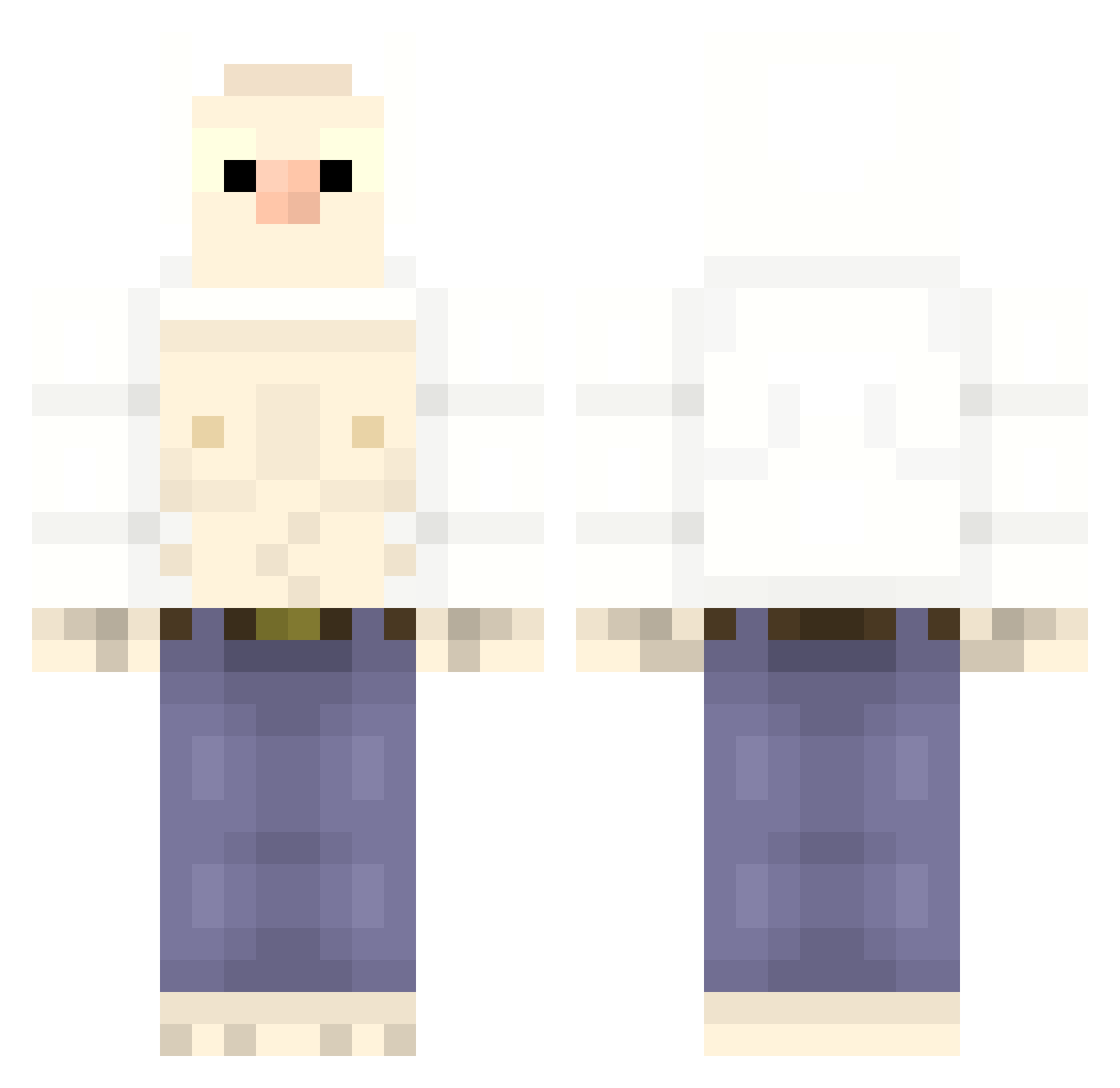 Probr0ss Minecraft skin, front and back view