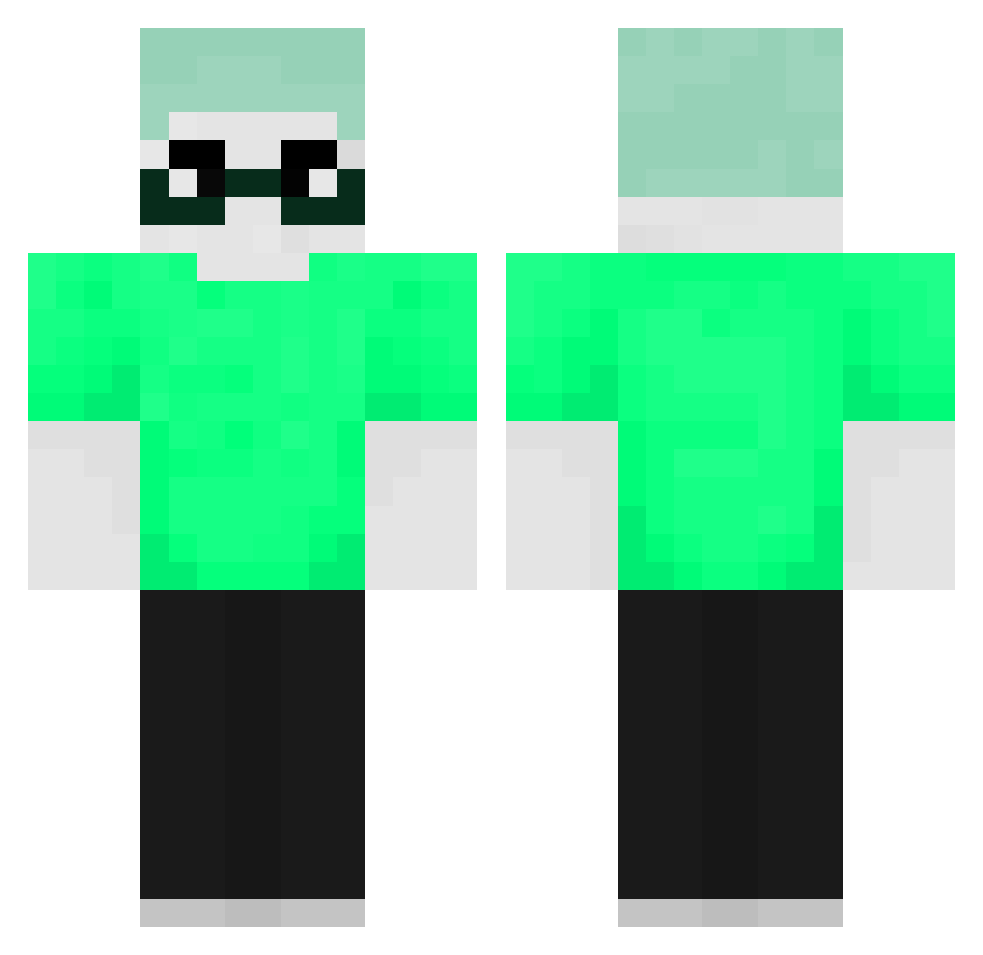 RedNAX5647 Minecraft skin, front and back view