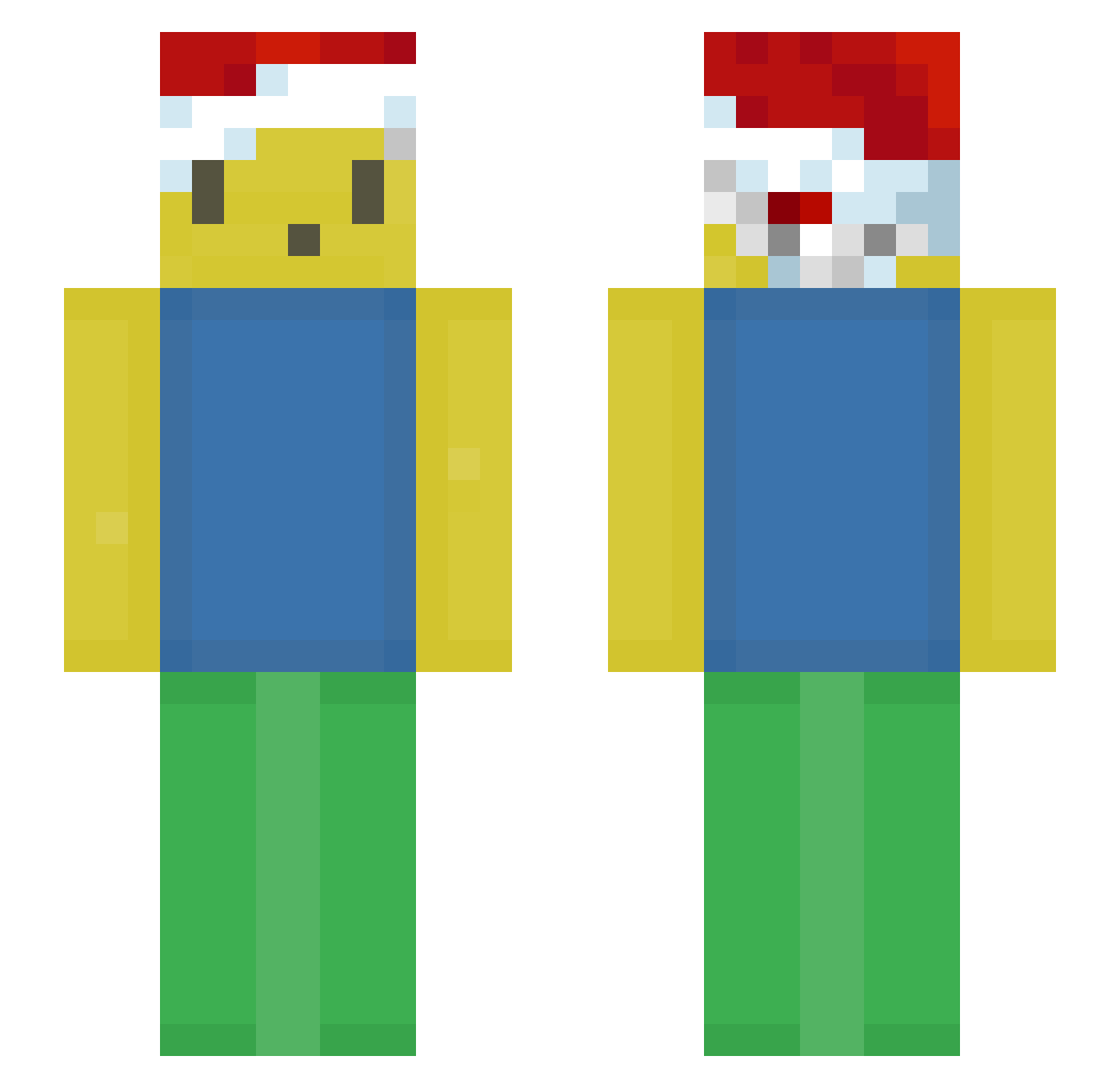 I2Bad Minecraft skin, front and back view