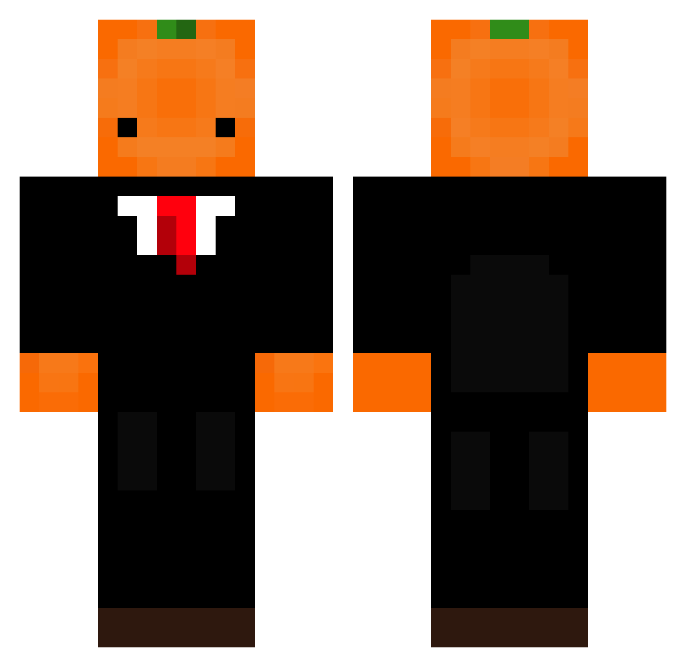 duatpals Minecraft skin, front and back view