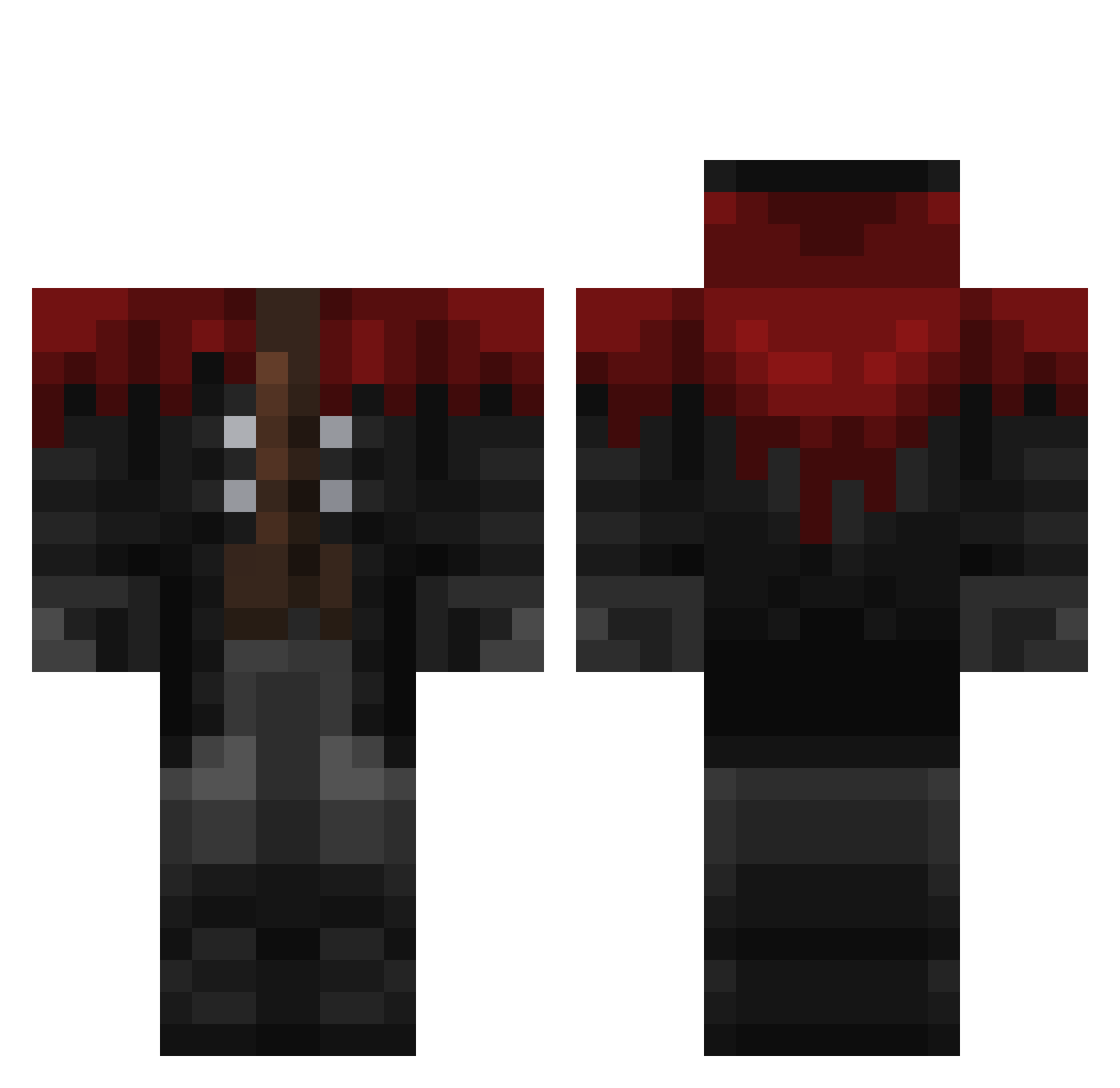 Vierrde Minecraft skin, front and back view