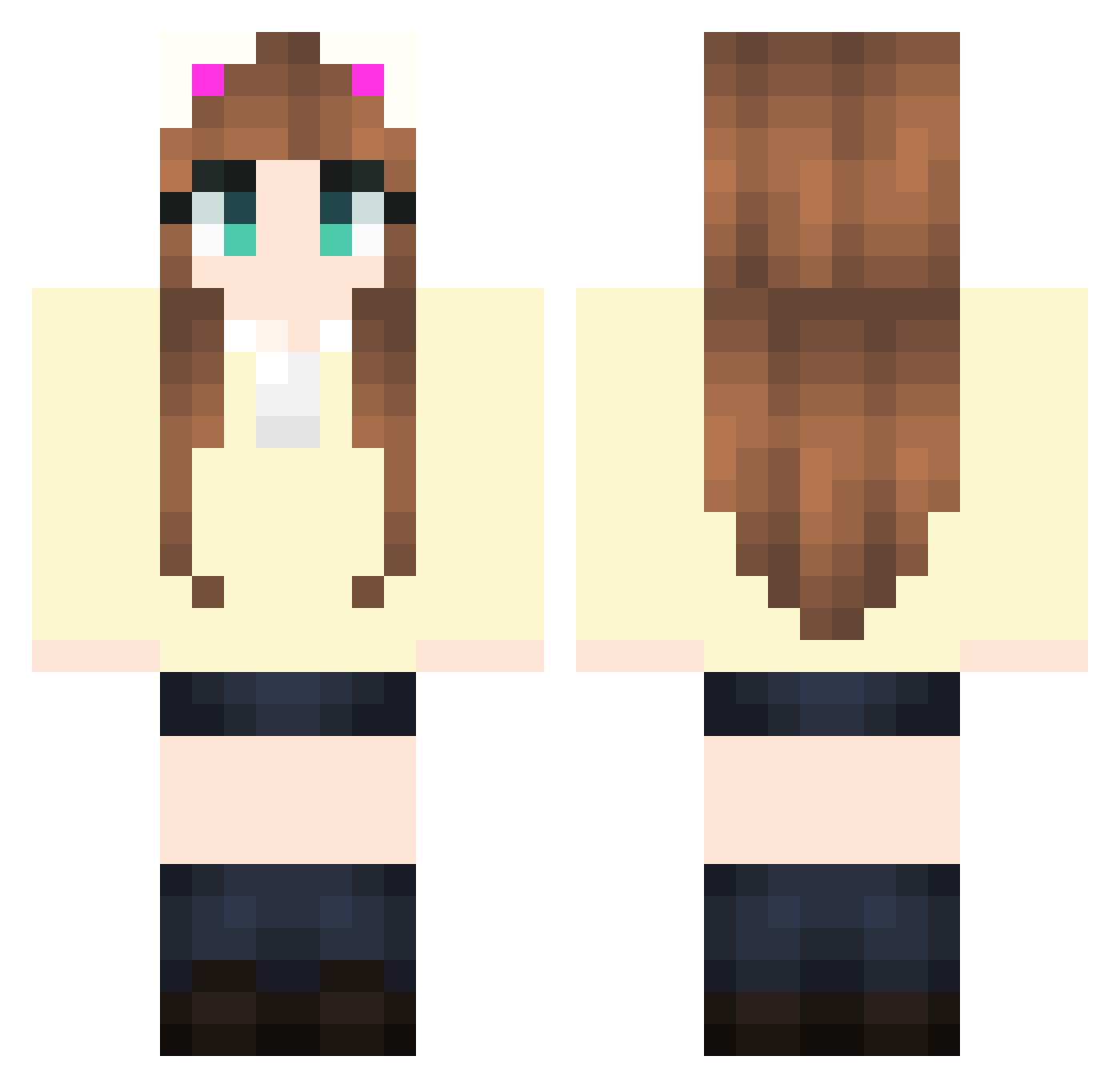 sKRNr_61536 Minecraft skin, front and back view