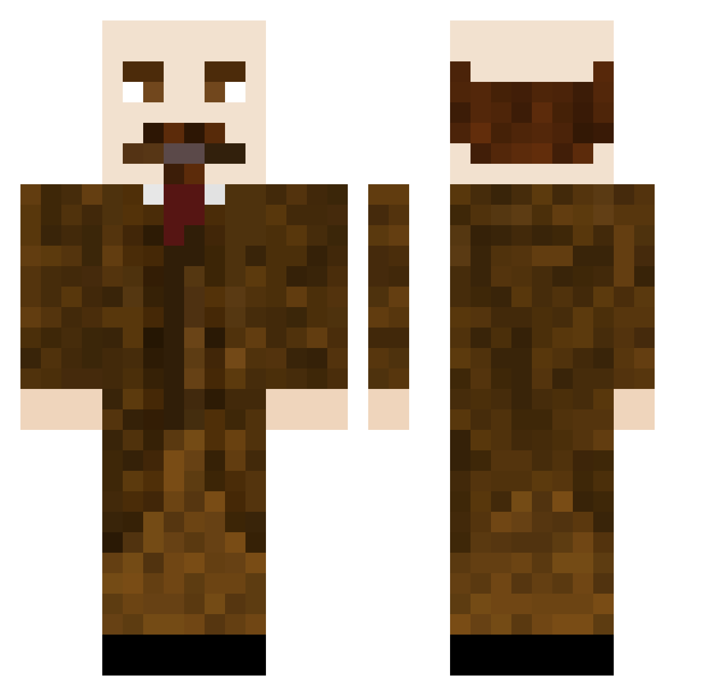 BootyBlaster420_ Minecraft skin, front and back view