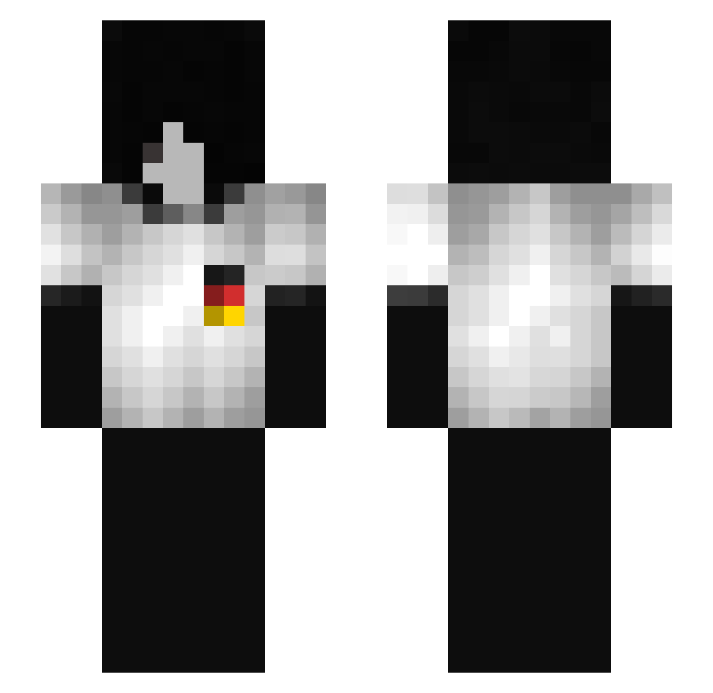 Rekordmeister07 Minecraft skin, front and back view