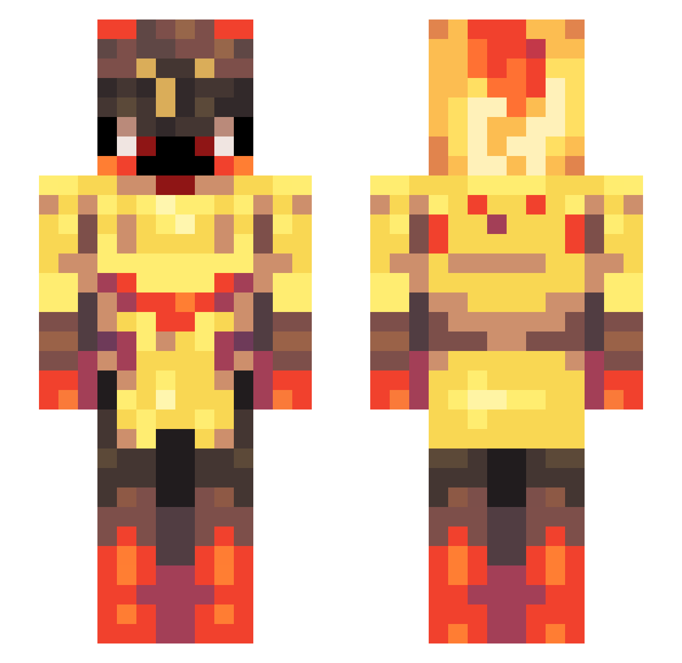 IamAtomicWalrus Minecraft skin, front and back view