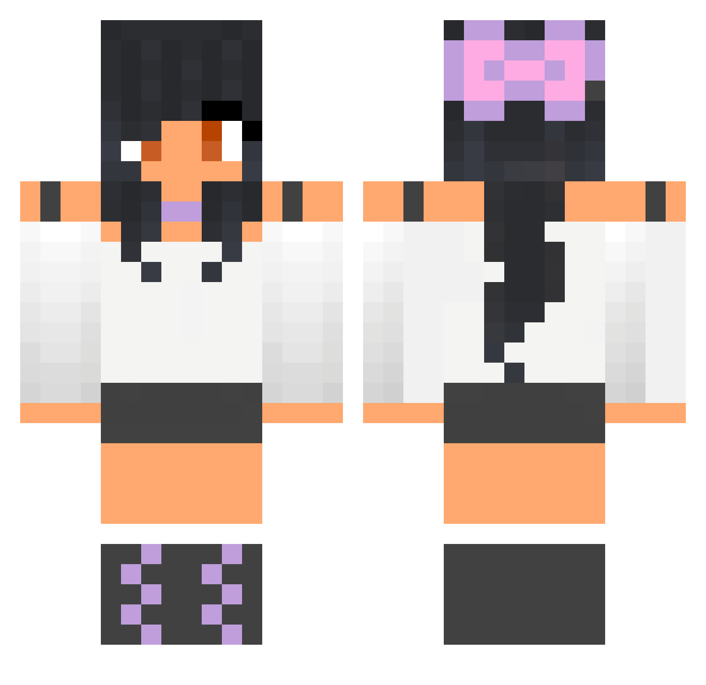 Tapioca1326 Minecraft skin, front and back view