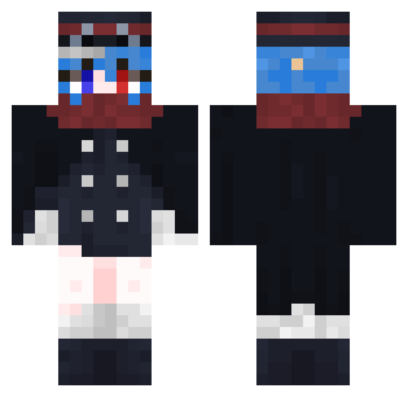 Jay_cubb Minecraft skin, front and back view