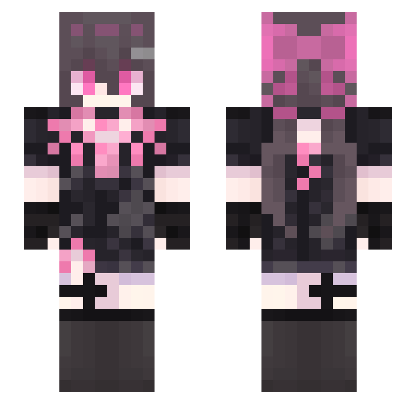 SiKuo_ Minecraft skin, front and back view