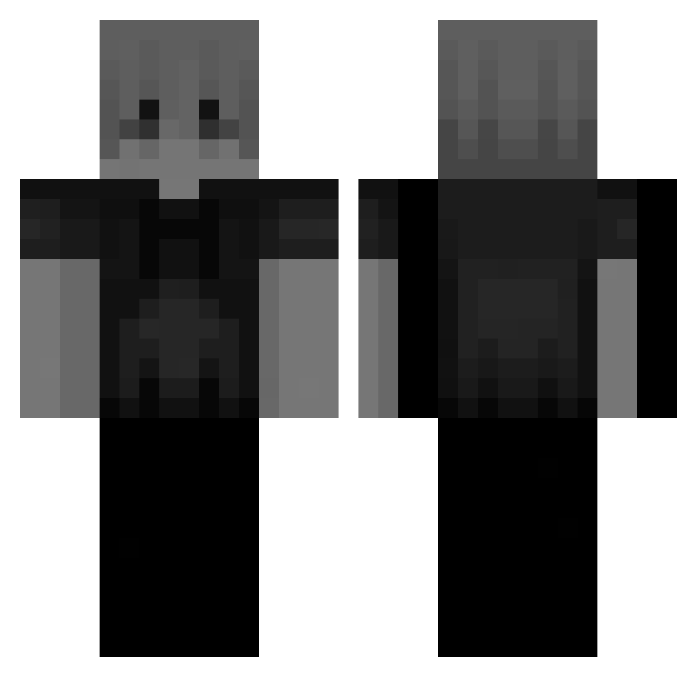 janox45 Minecraft skin, front and back view