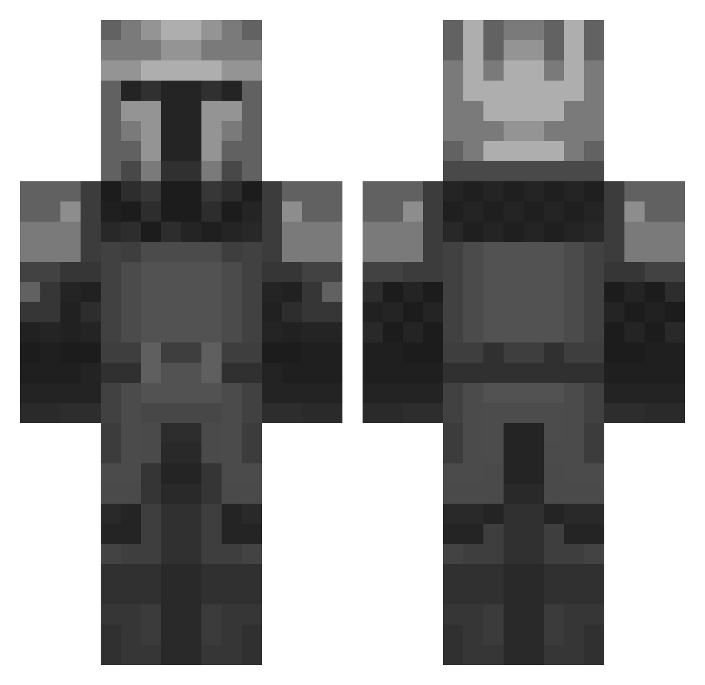 Bumsebienchen01 Minecraft skin, front and back view