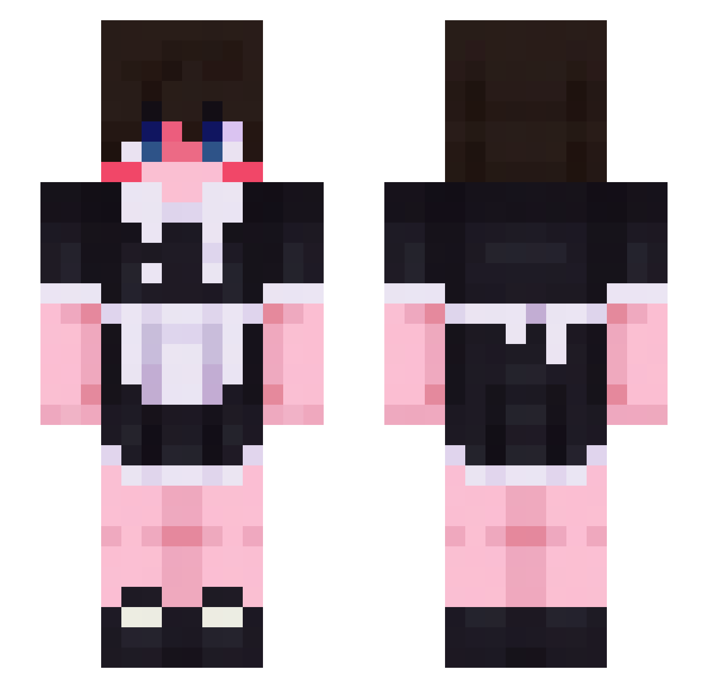 laverre3 Minecraft skin, front and back view