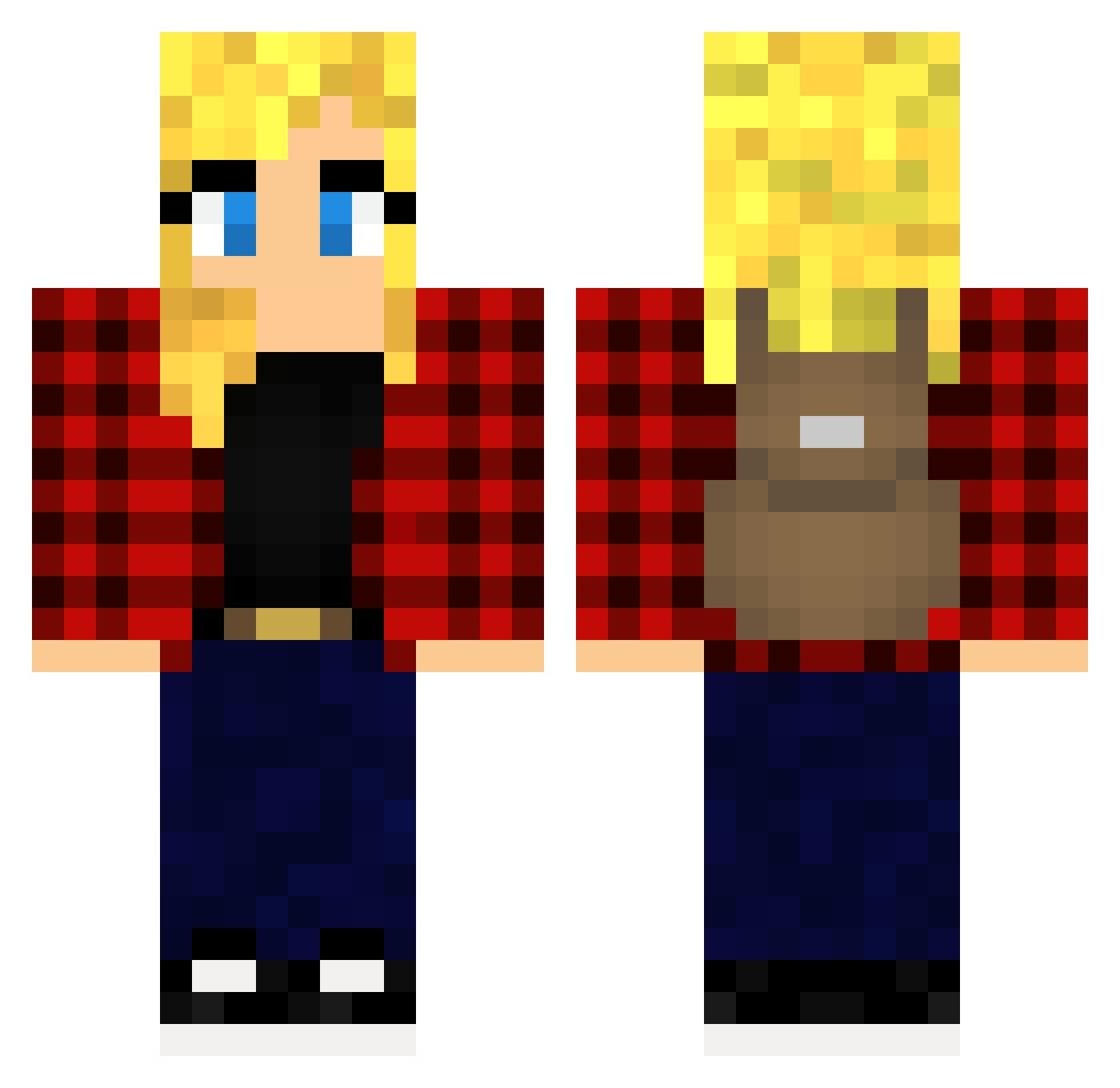 Joana Minecraft skin, front and back view