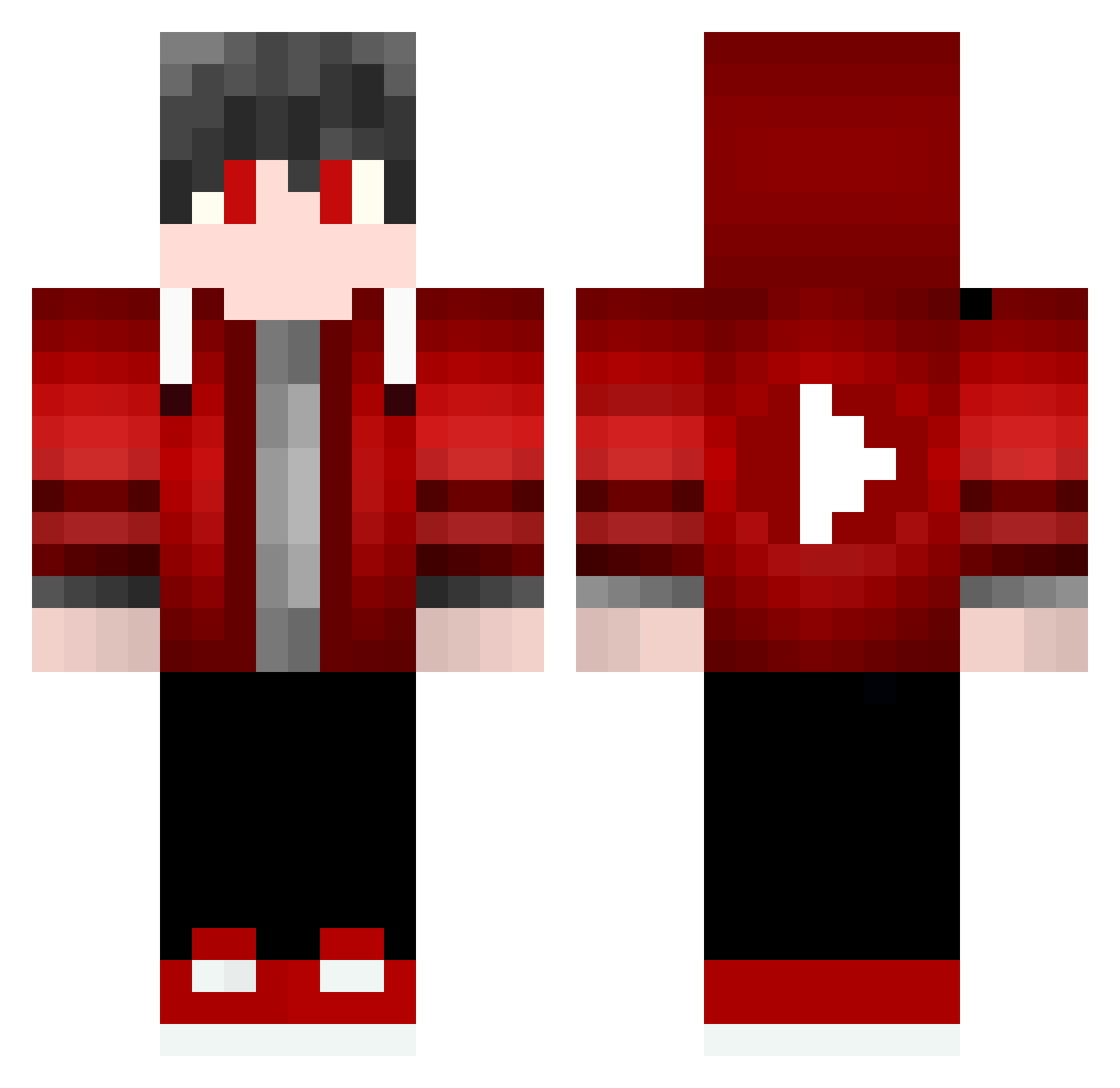 Ton98_ Minecraft skin, front and back view
