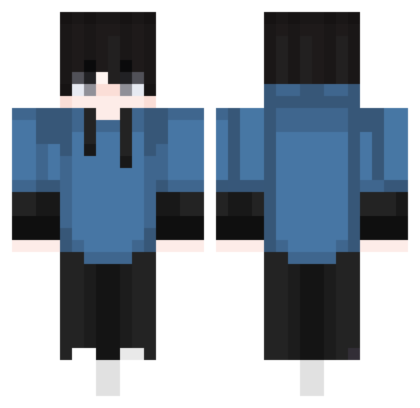 vMartinn Minecraft skin, front and back view