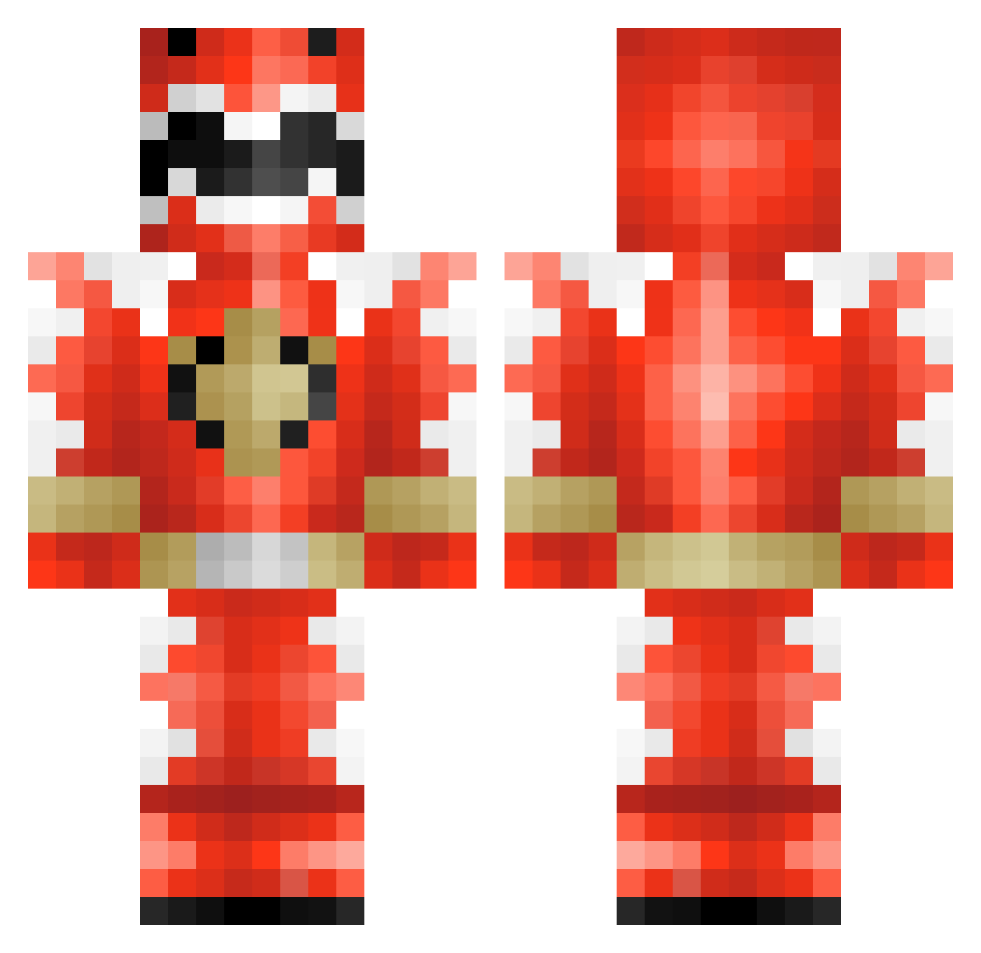 Wizard_Five Minecraft skin, front and back view