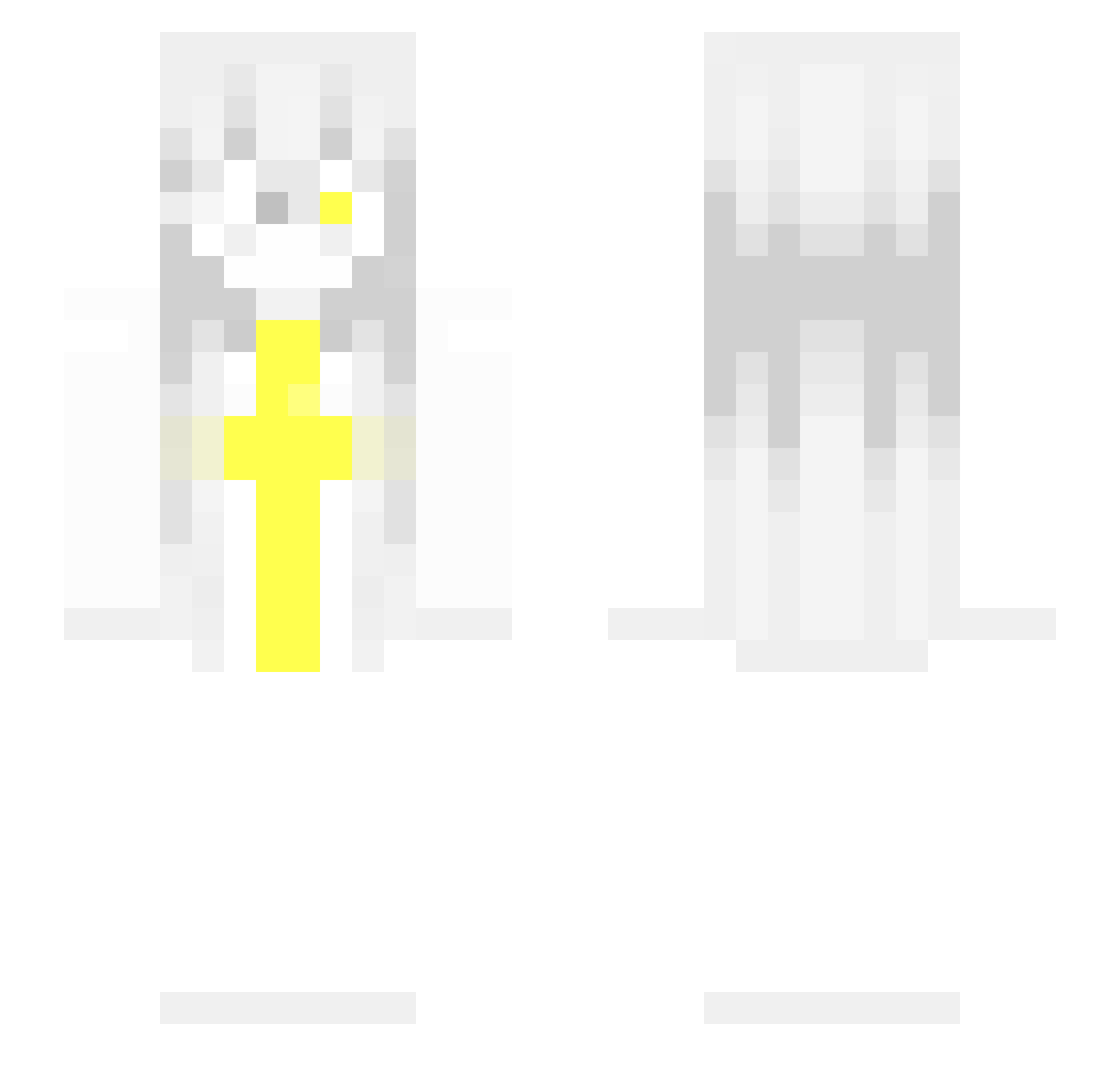 susu1834 Minecraft skin, front and back view
