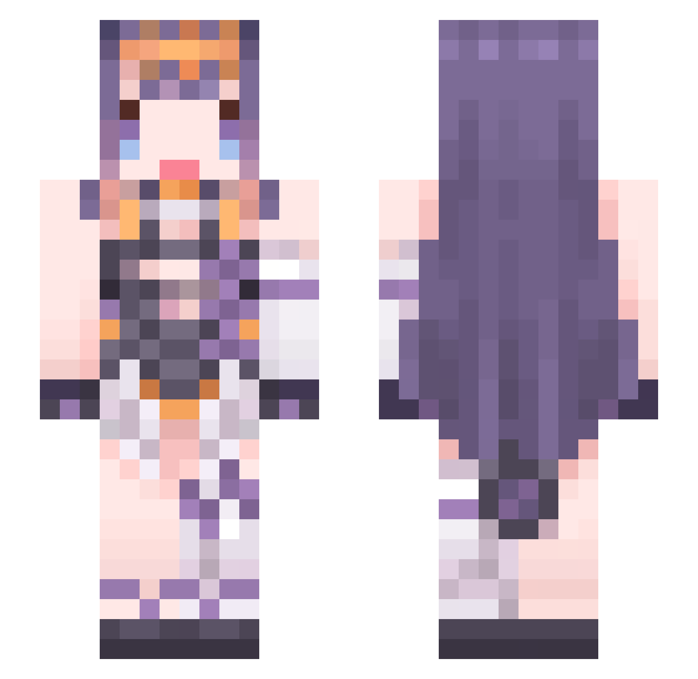 HOOOOJ1na Minecraft skin, front and back view