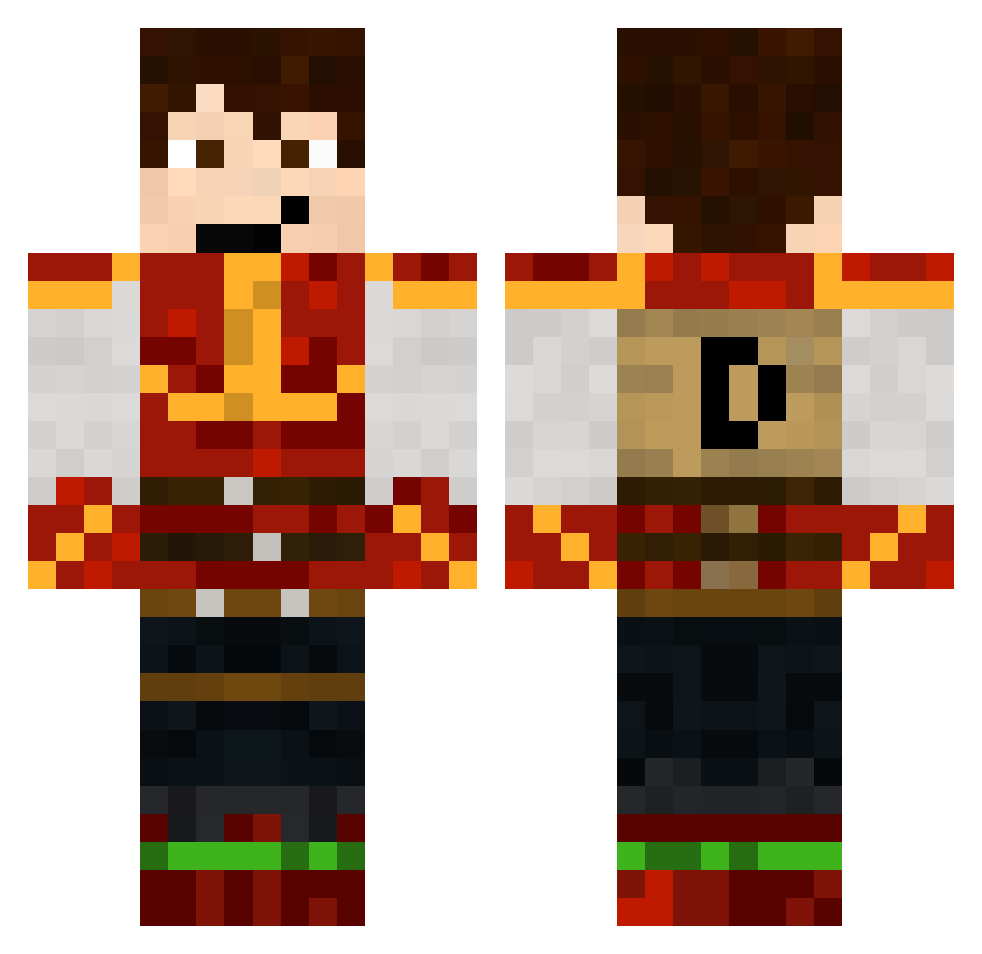 Destroyer_BG Minecraft skin, front and back view